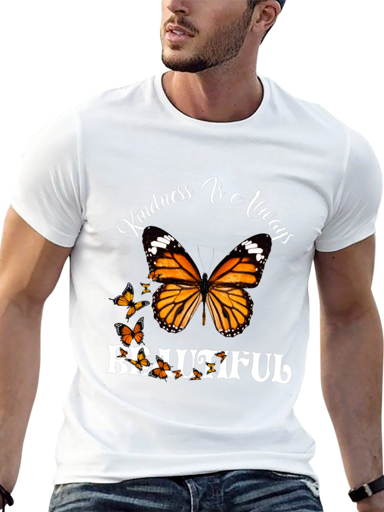 Kindness Butterfly Graphic T-Shirt