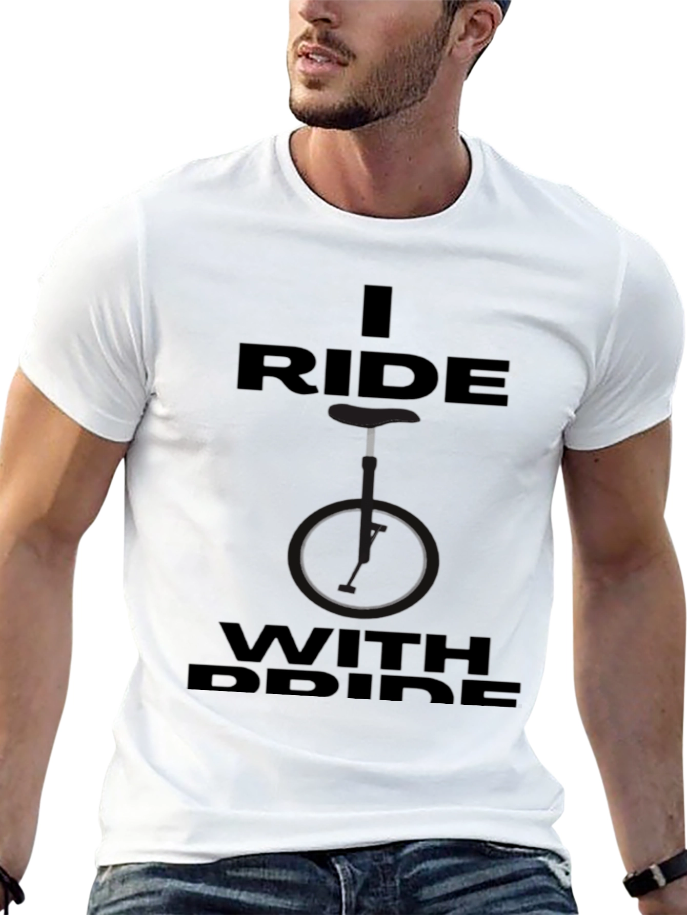 I Ride With Pride Black T-Shirt