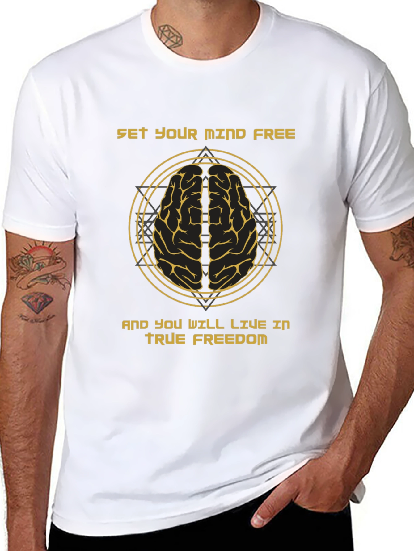 Mind Freedom Graphic Tee - Black T-Shirt
