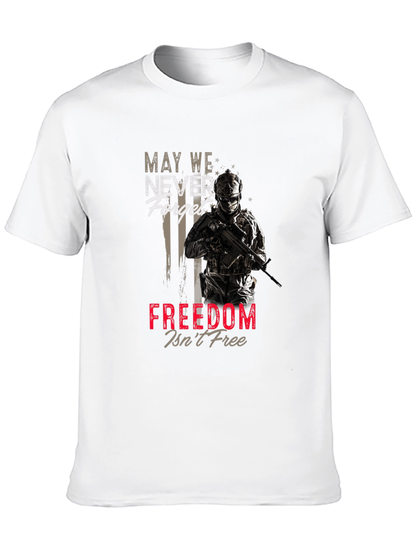 Patriotic Freedom Isnt Free Graphic T-Shirt