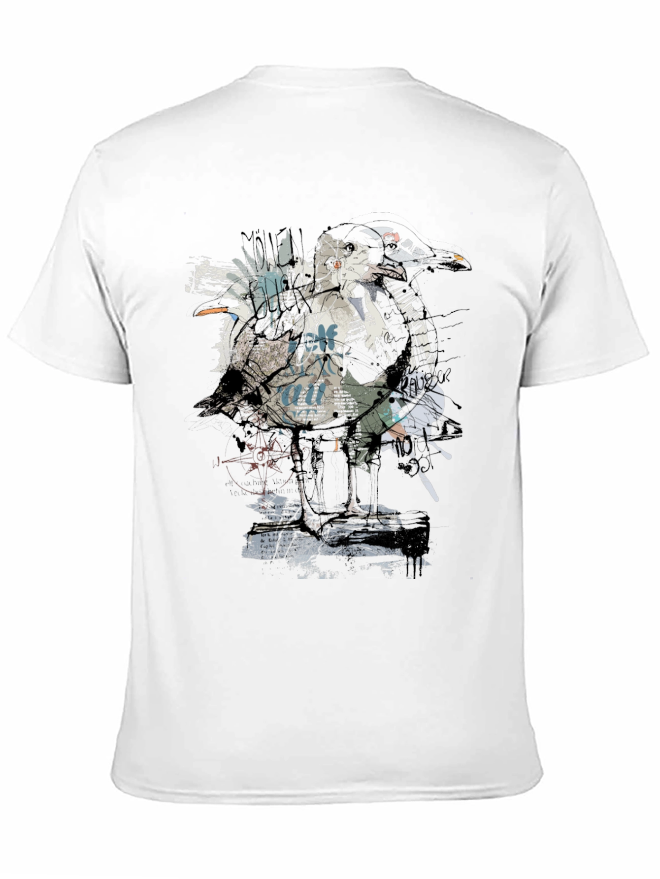 Abstract Bird Graphic Tee