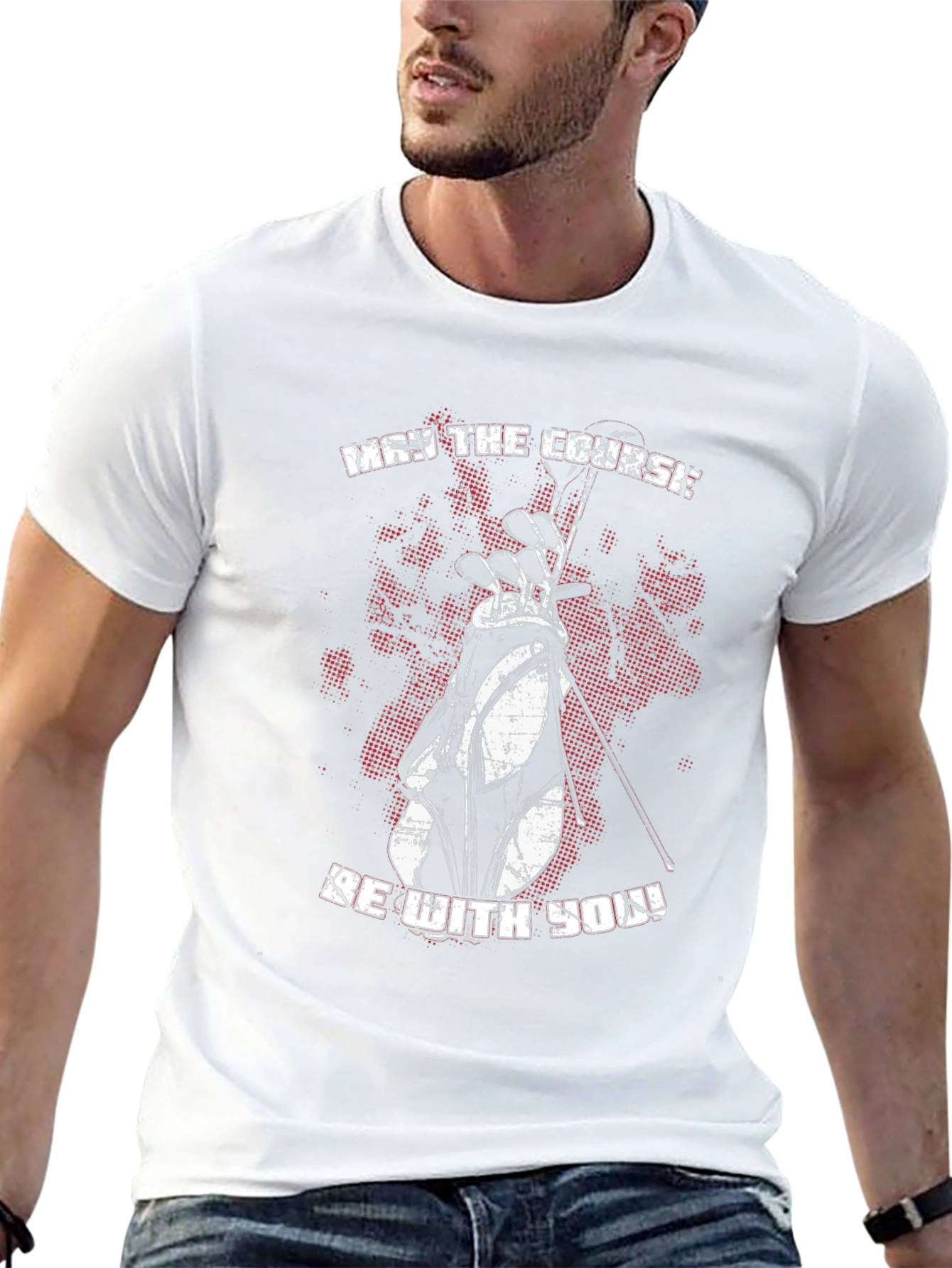 May the Course Be With You Golf T-Shirt