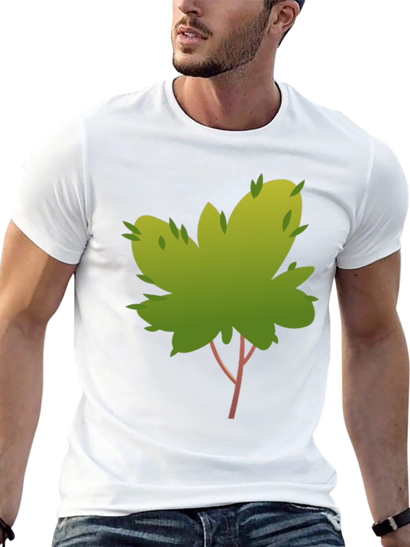 Nature Tree Graphic Tee - Stylish Black Cotton T-Shirt