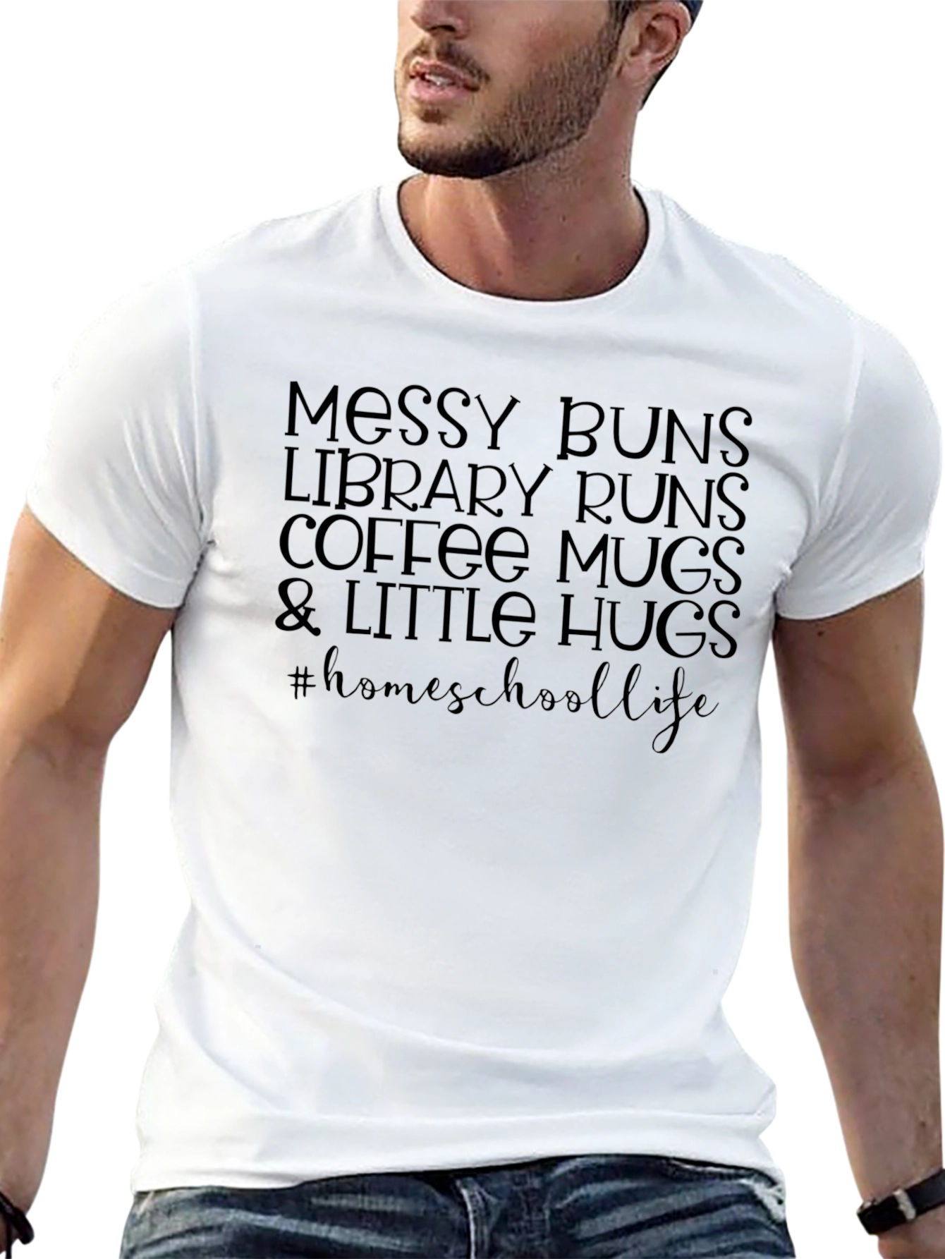 Messy Buns Homeschool Life Graphic Tee