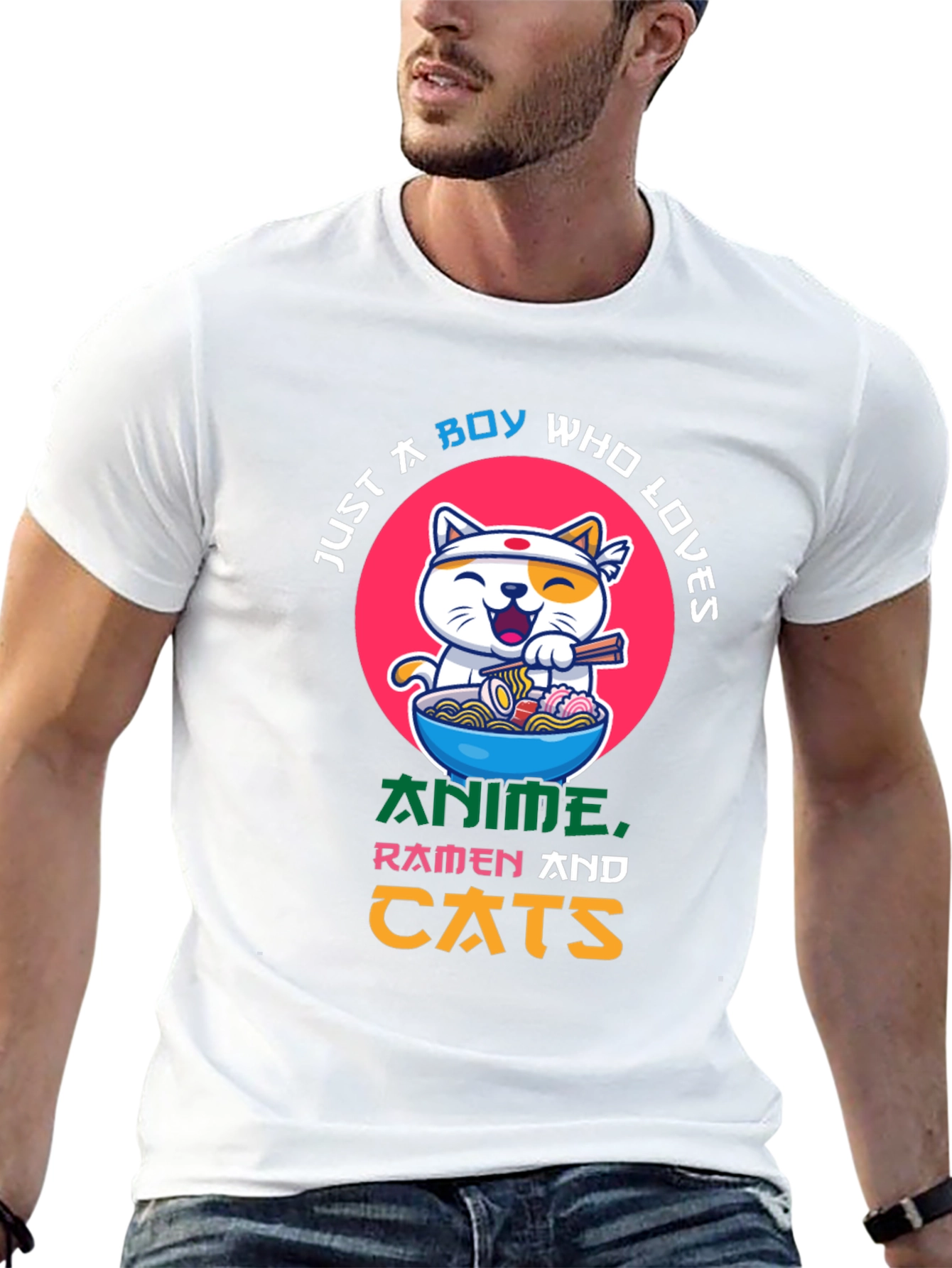 Anime Ramen Cat Lover T-Shirt