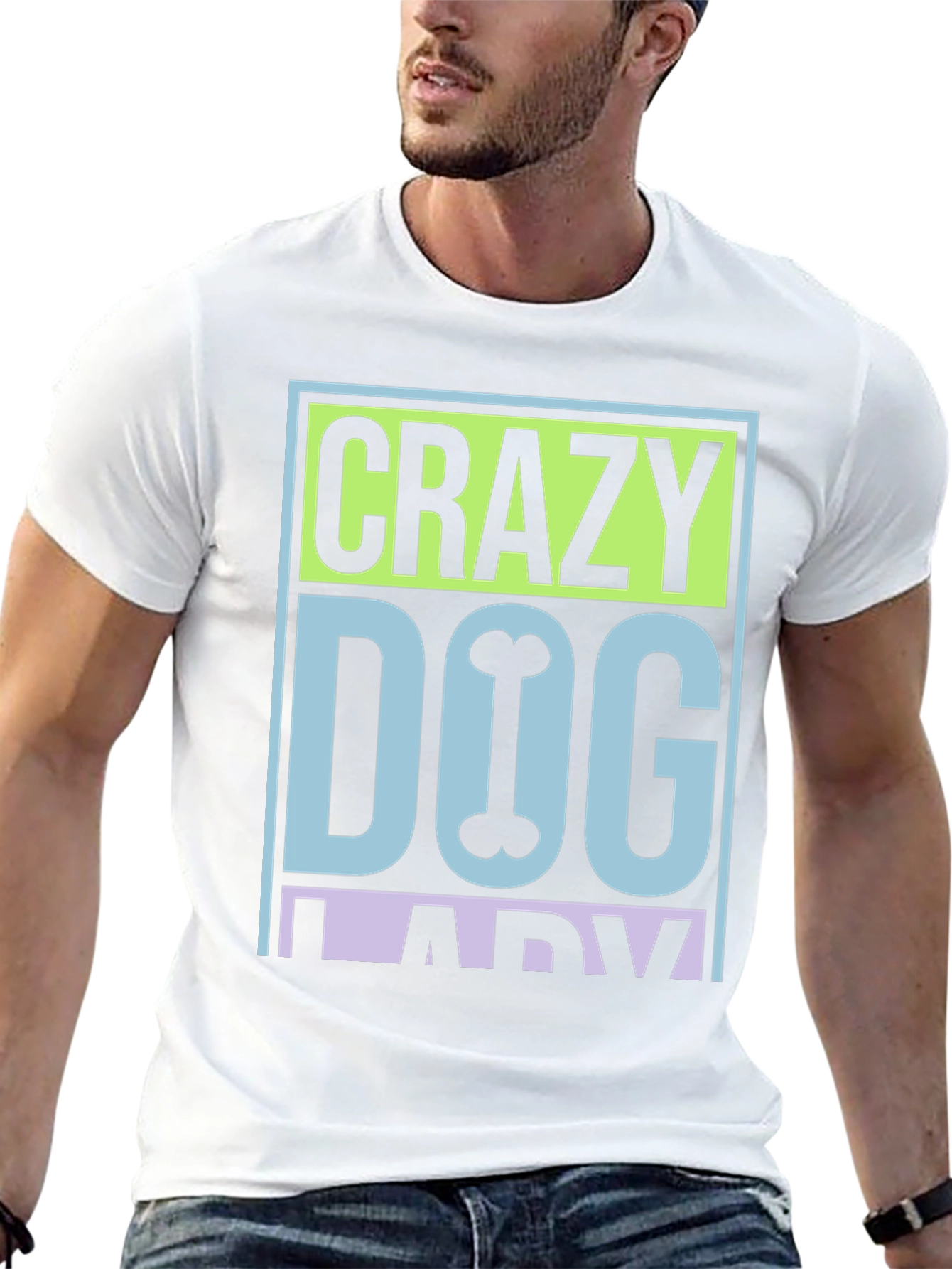 Crazy Dog Lady Graphic T-Shirt