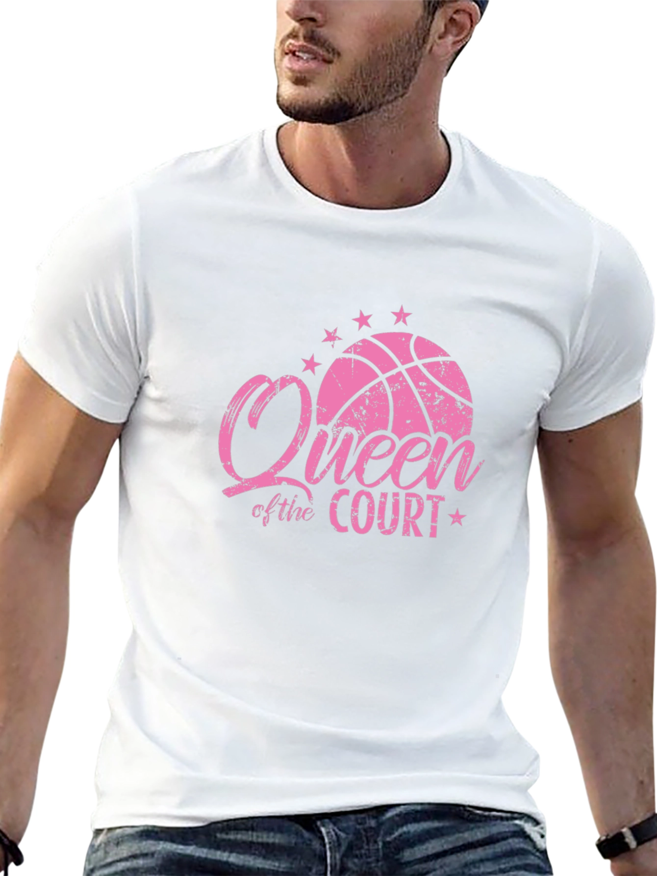 Queen of the Court Basketball T-Shirt