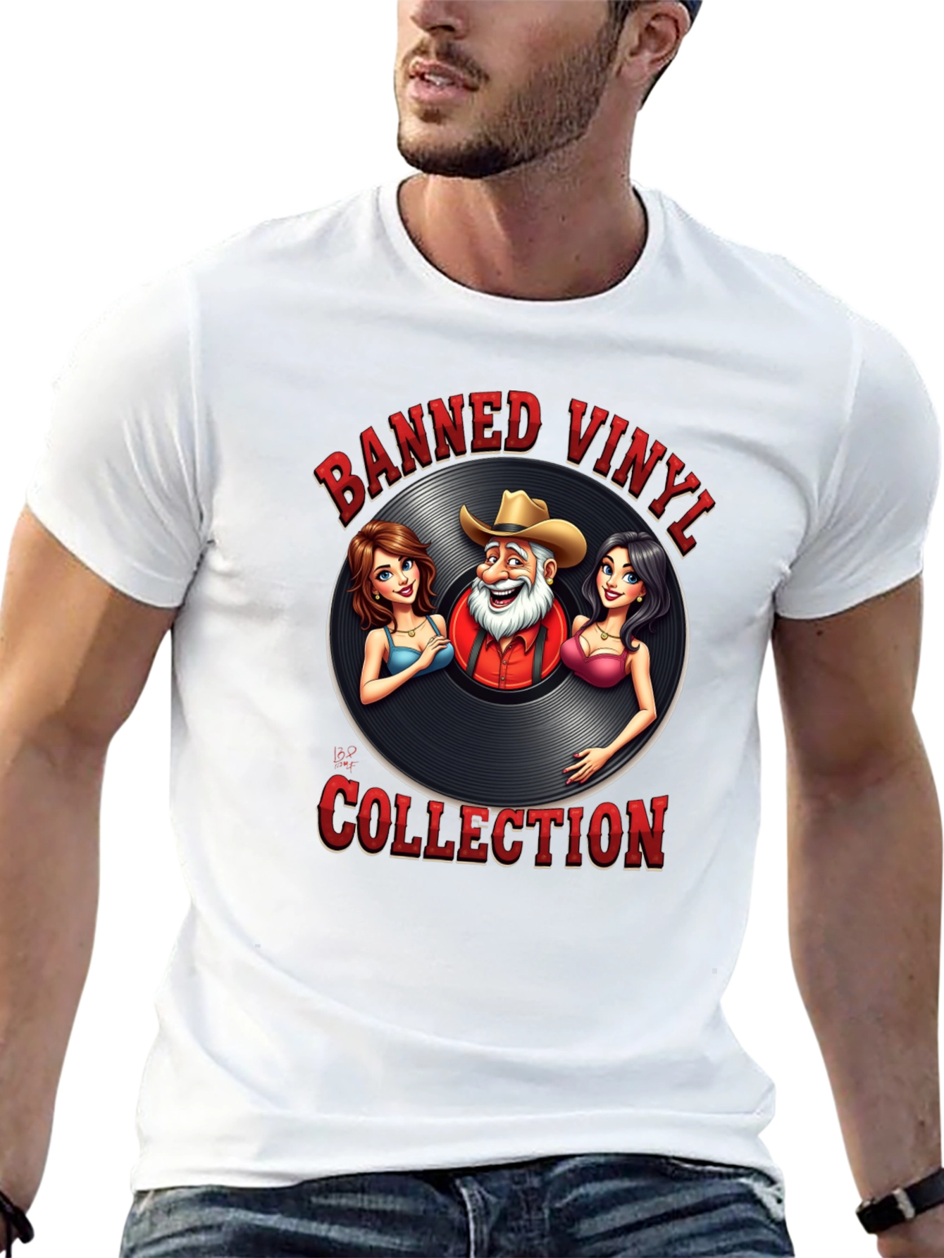 Banned Vinyl Collection T-Shirt - Country Music Style