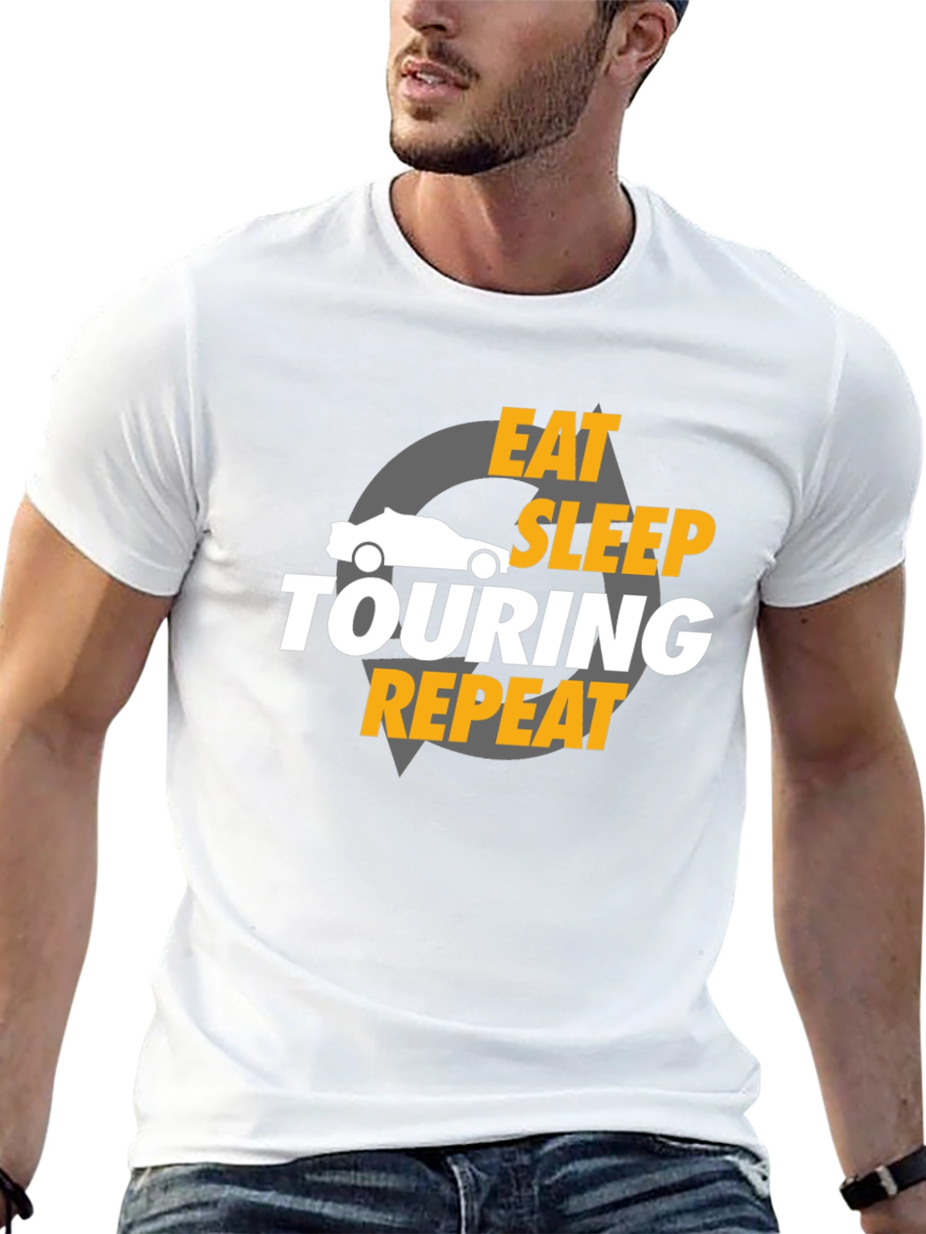 Eat Sleep Touring Repeat Graphic T-Shirt