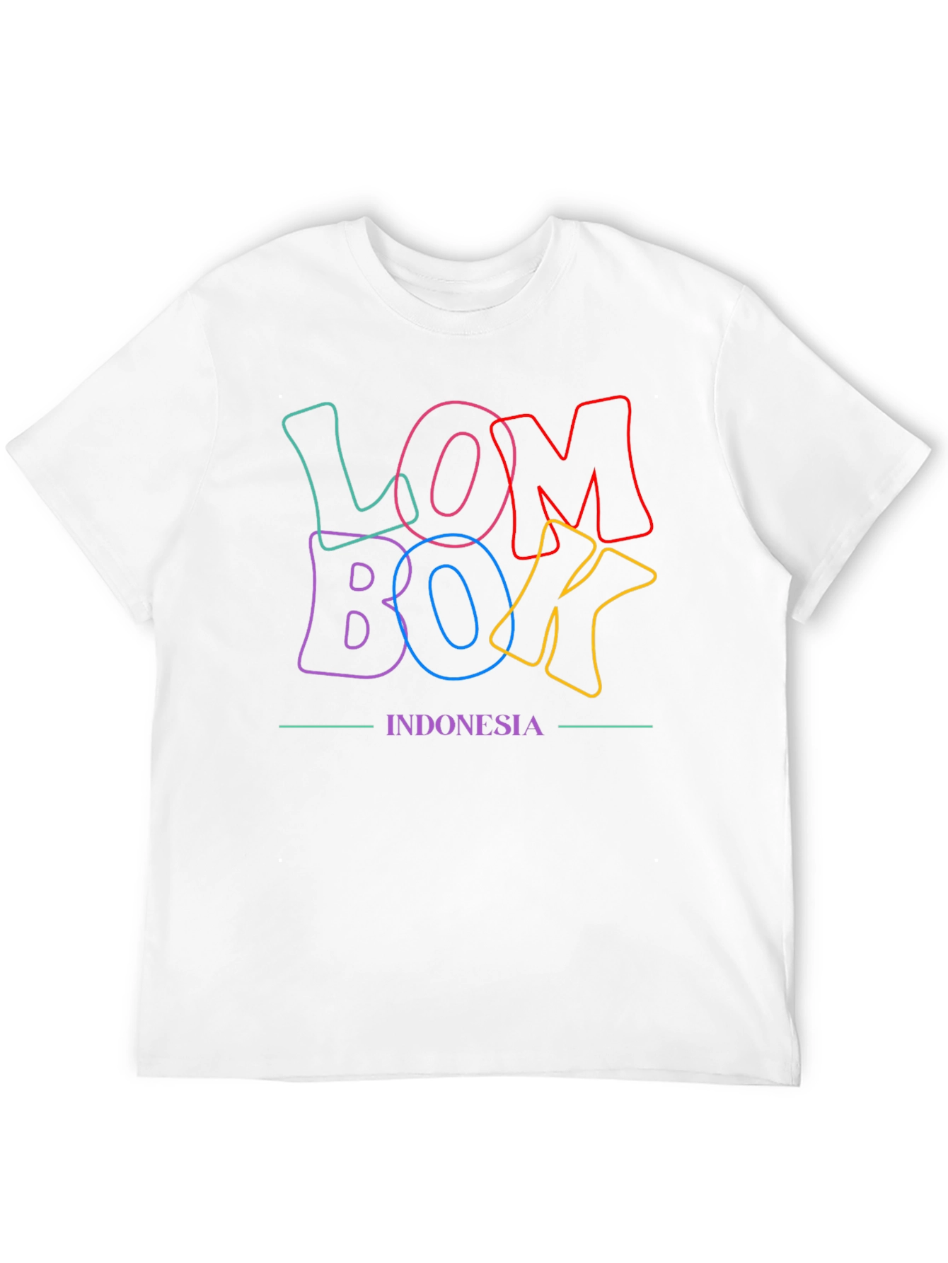 Lombok Indonesia Graphic Tee - Stylish Casual Top