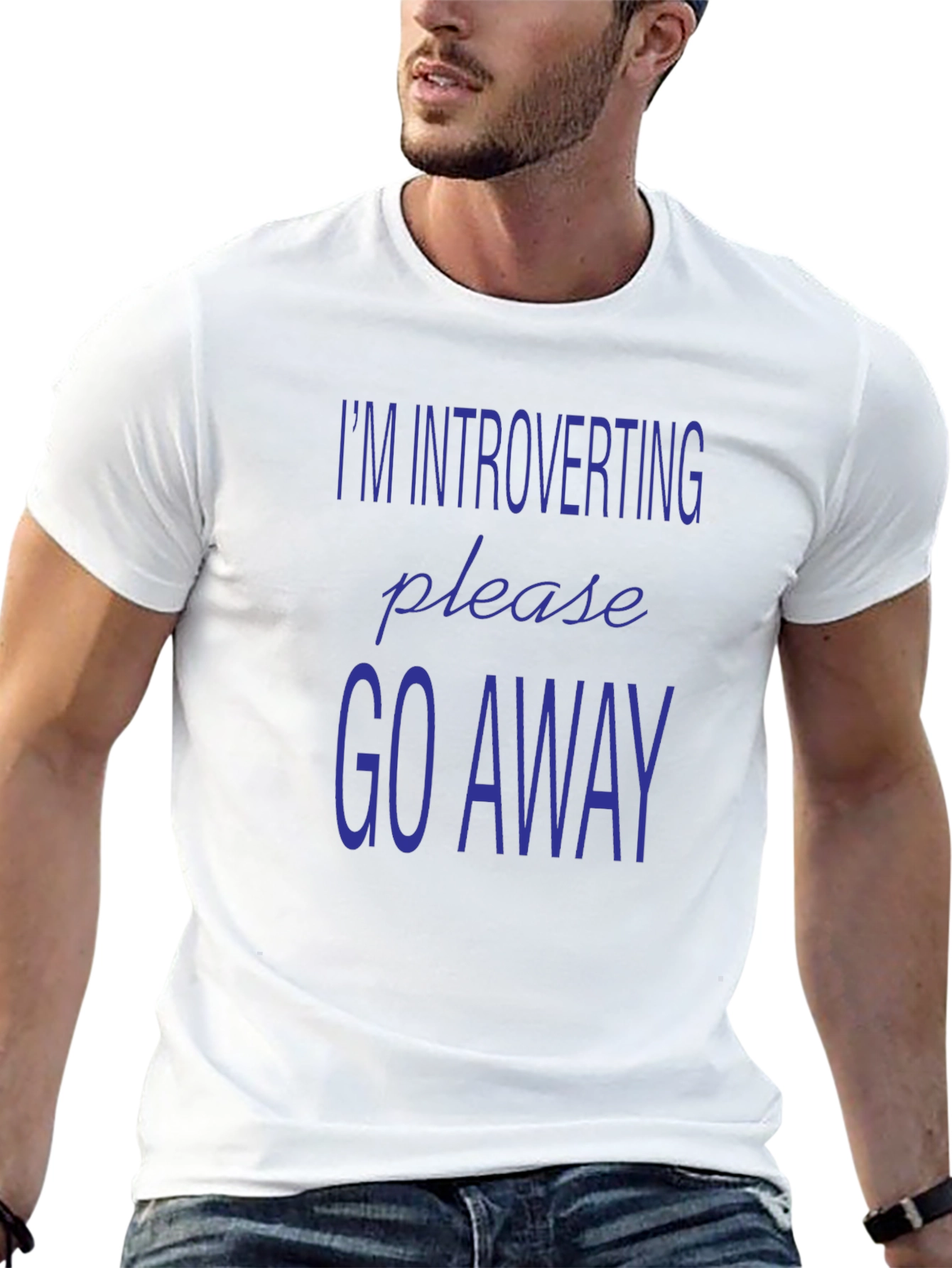 Introverting Please Go Away Graphic Tee