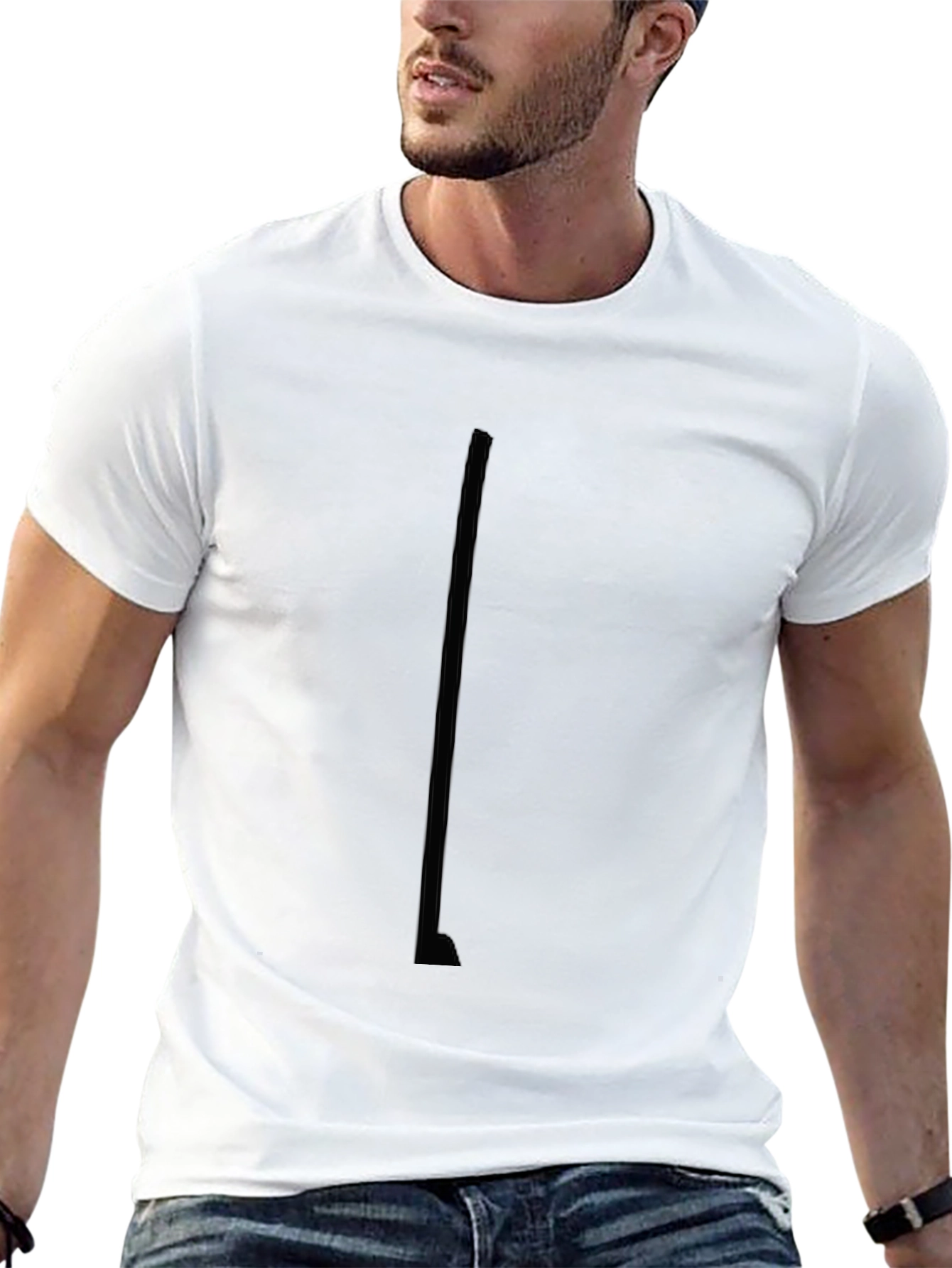 Mens Black Graphic T-Shirt