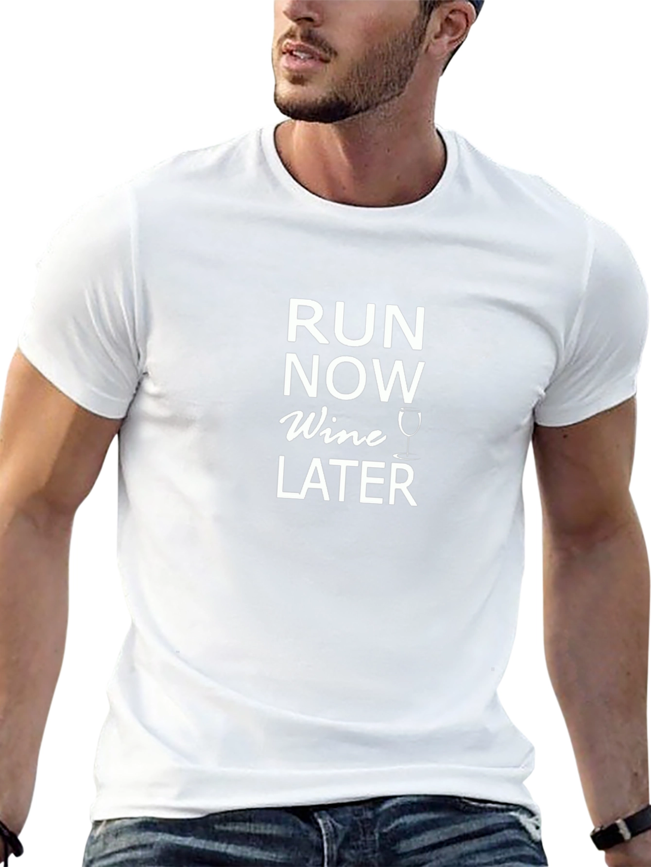 Run Now Wine Later Graphic Tee