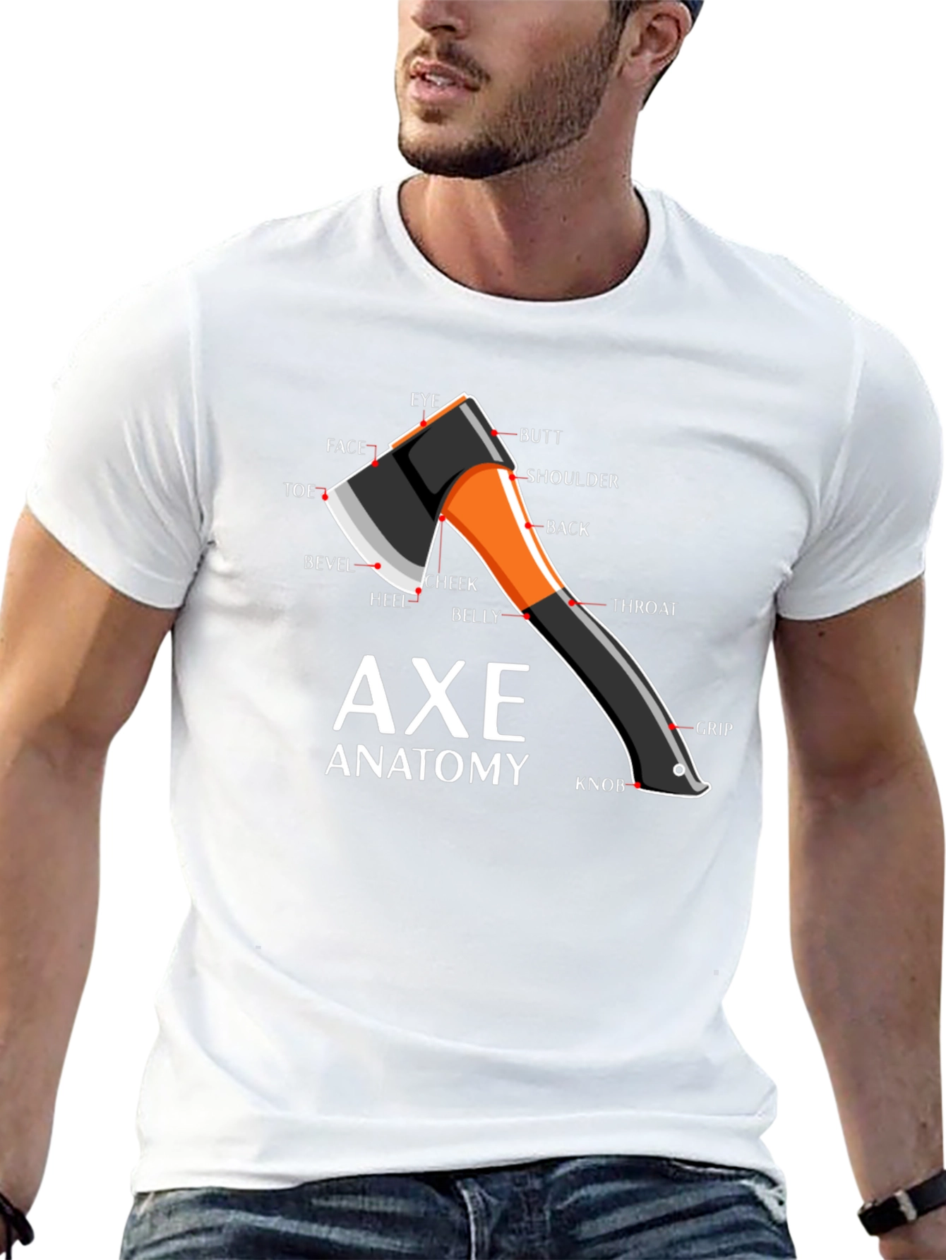 Axe Anatomy Diagram T-Shirt