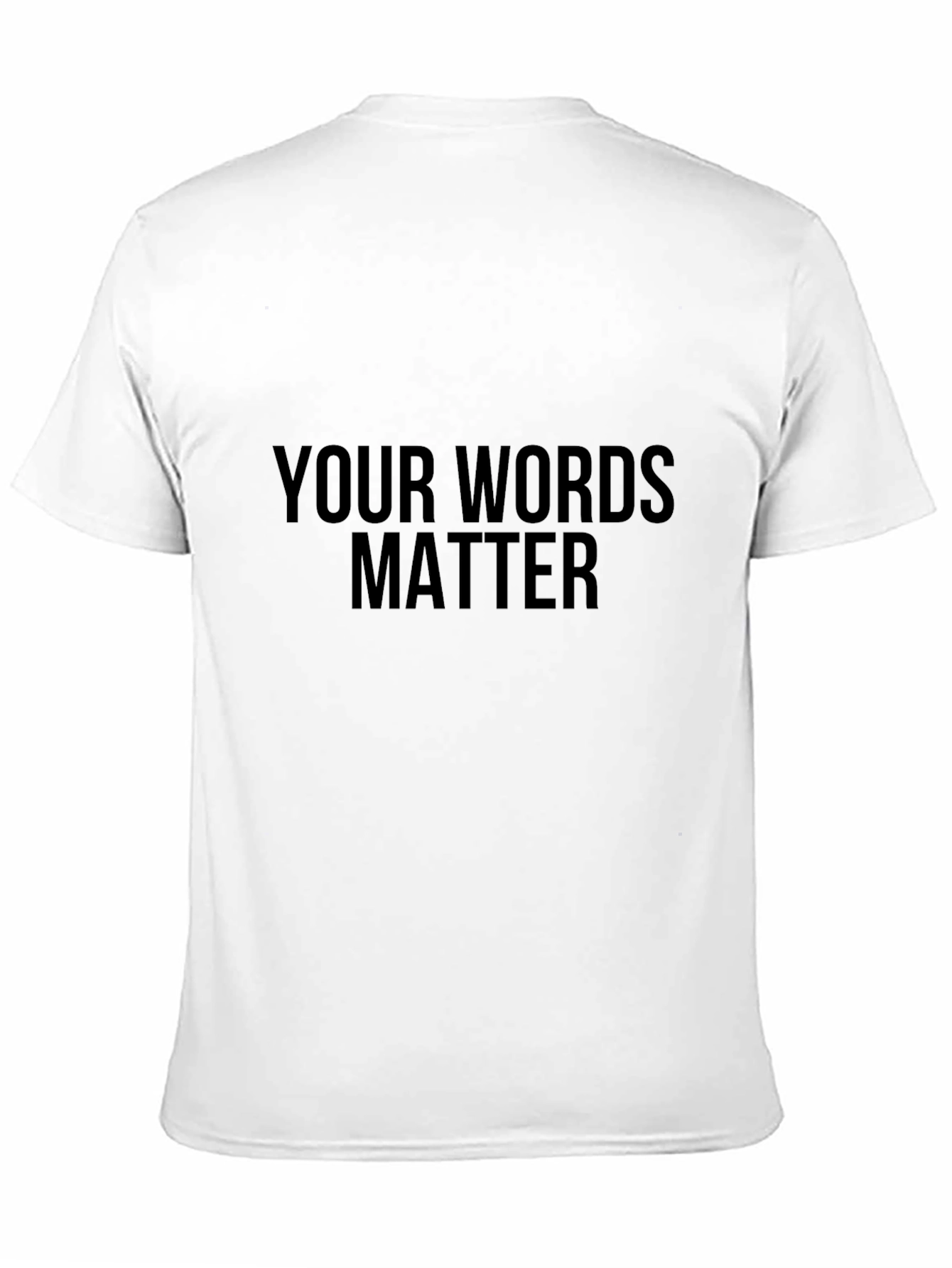 Your Words Matter Black Graphic Tee