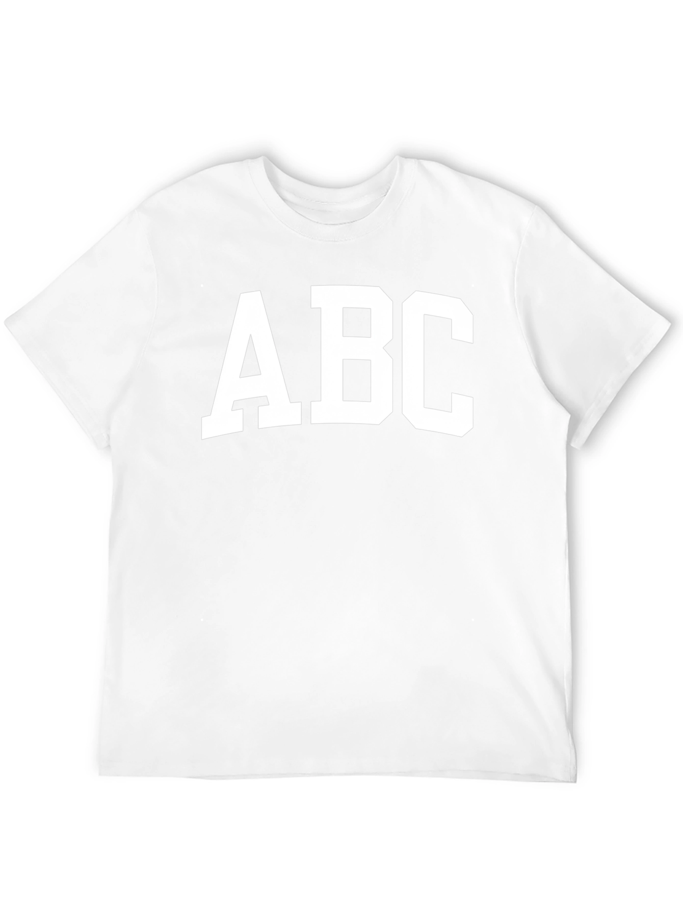 ABC Bold Graphic Tee - Casual Black T-Shirt