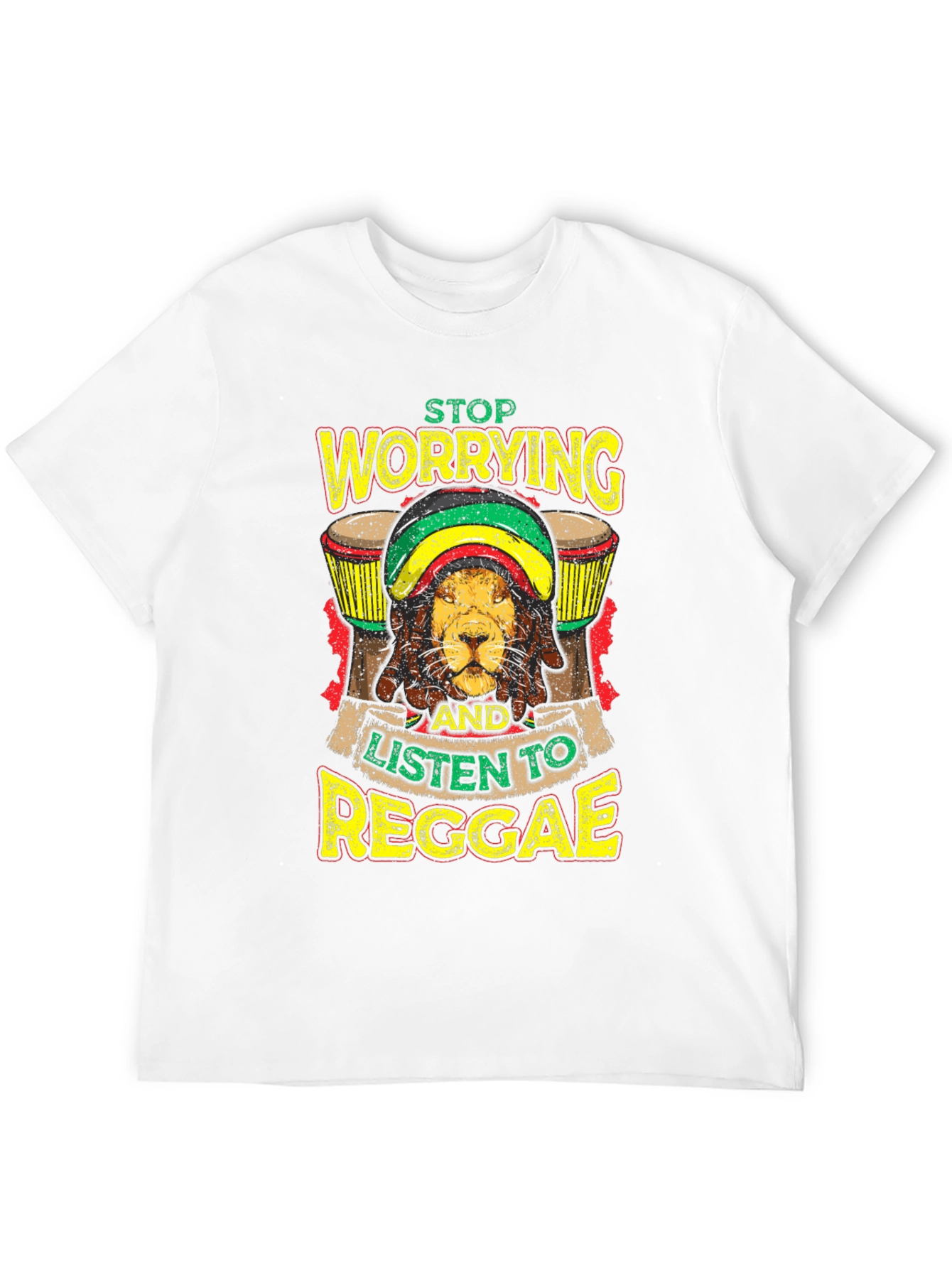 Reggae Lion Graphic Tee - Black