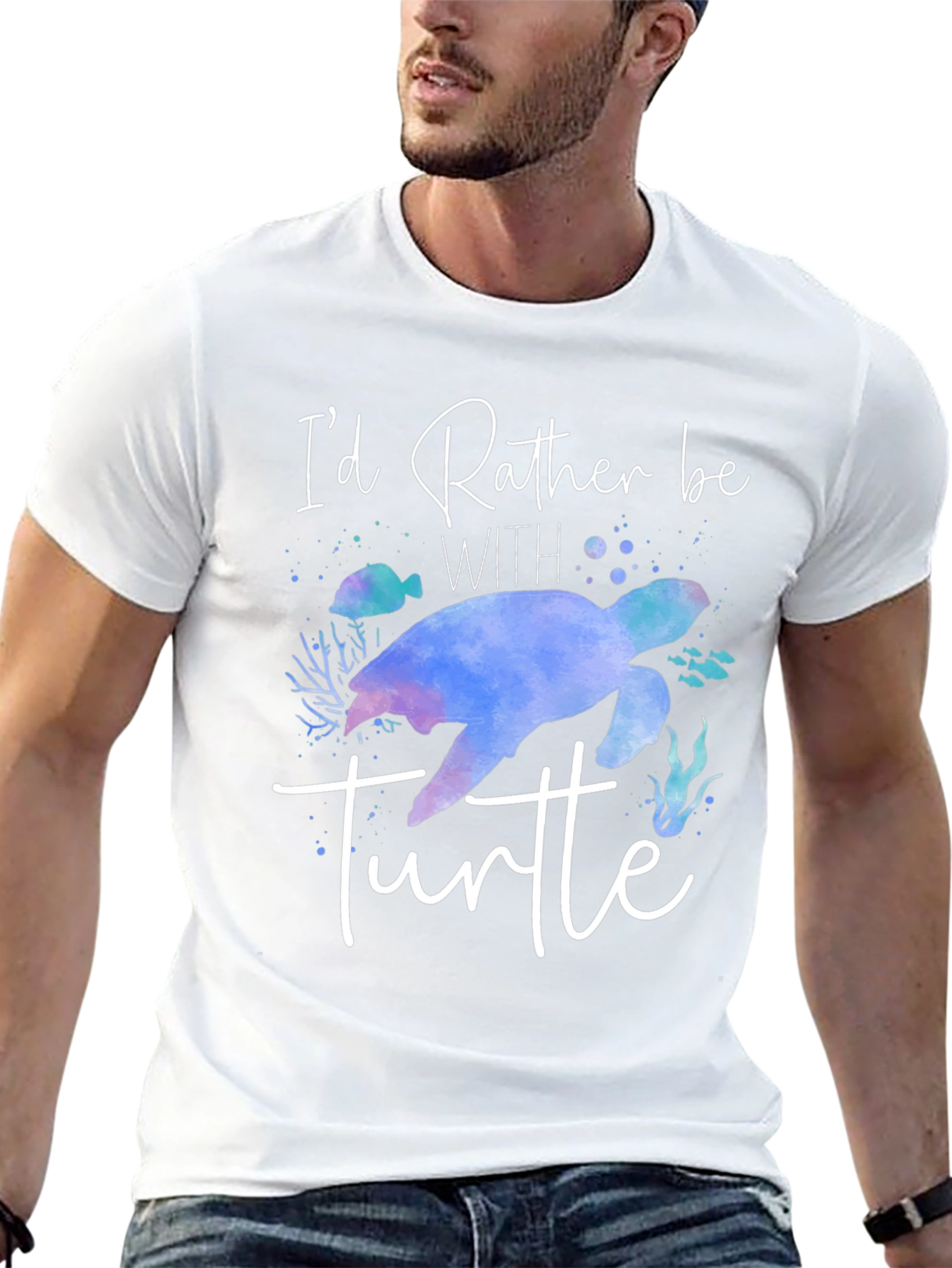 Id Rather Be With Turtle T-Shirt