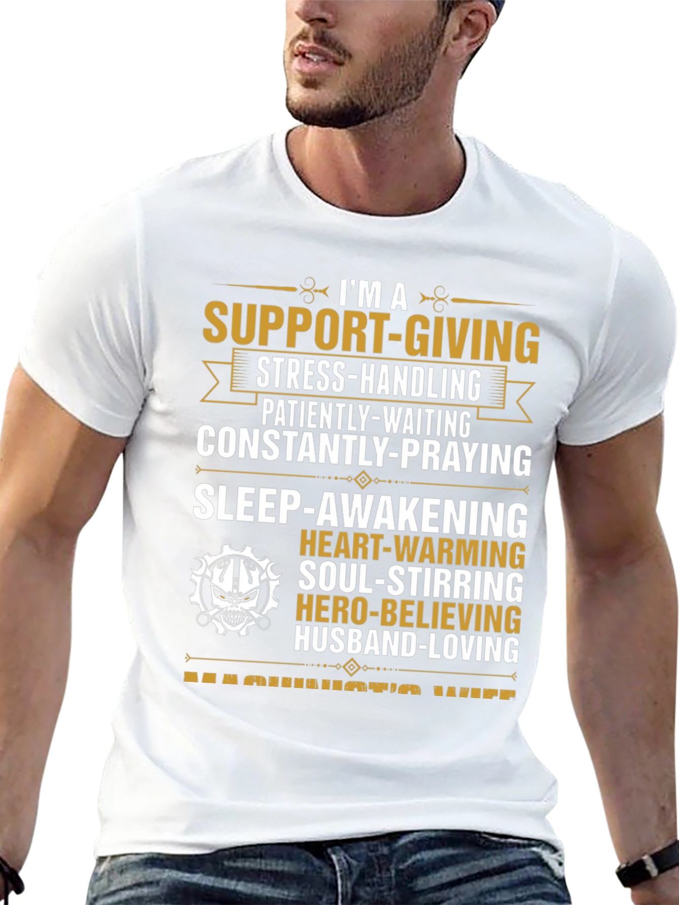 Support-Giving Machinists Wife Black Tee