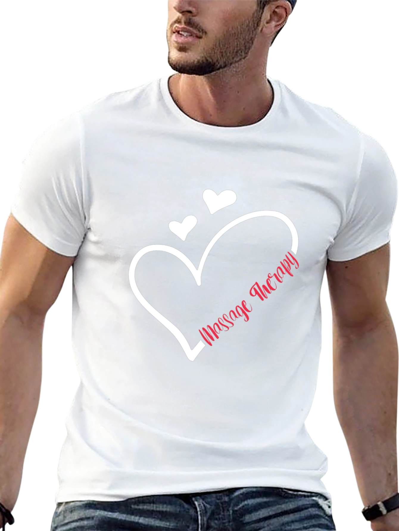 Massage Therapy Heart Graphic Tee - Black