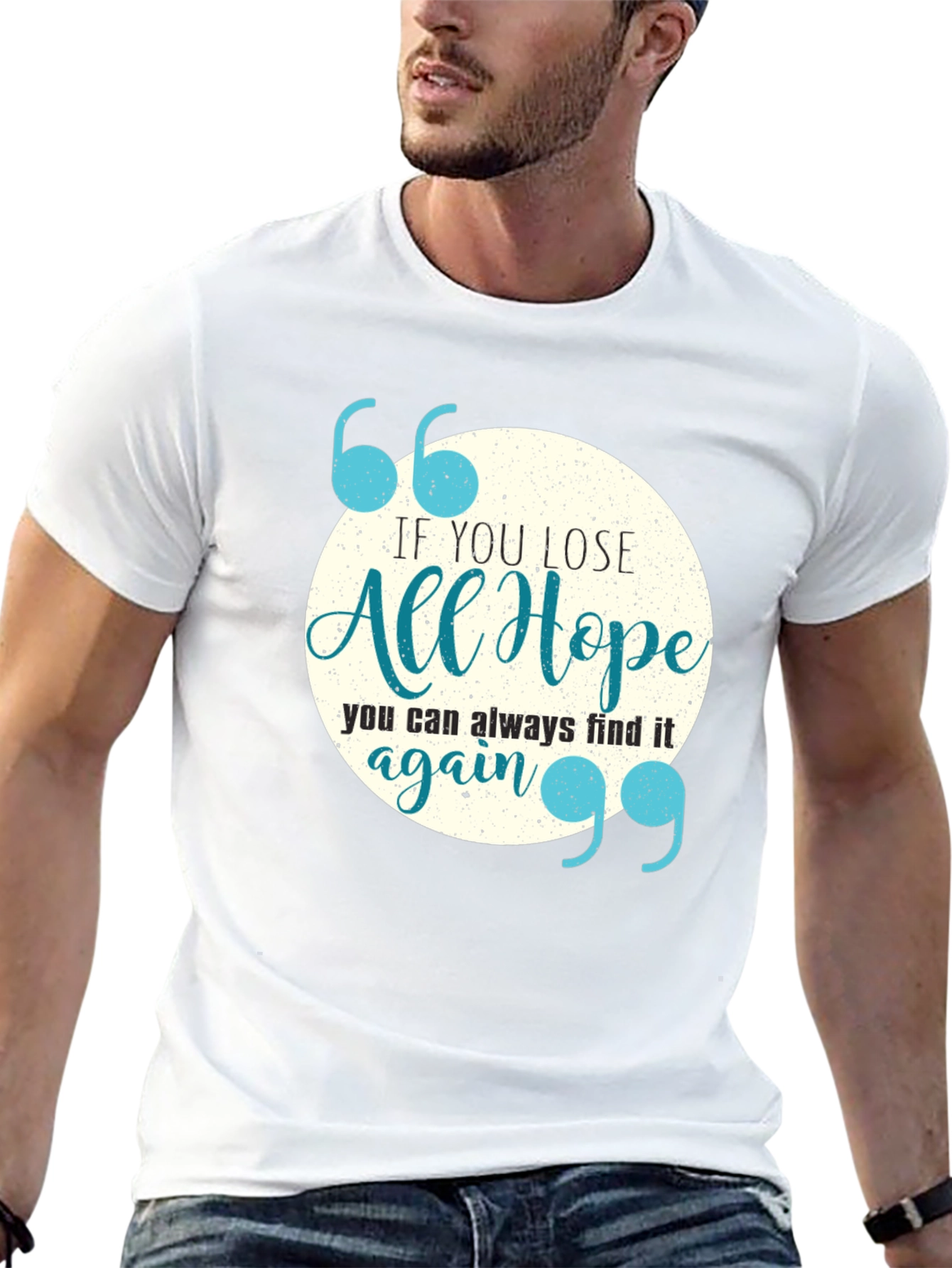 Inspirational Quote Graphic Tee - Always Find Hope