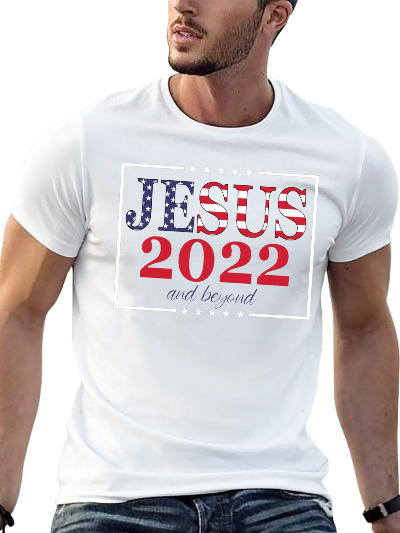 Jesus 2022 & Beyond Graphic Tee - Patriotic Shirt
