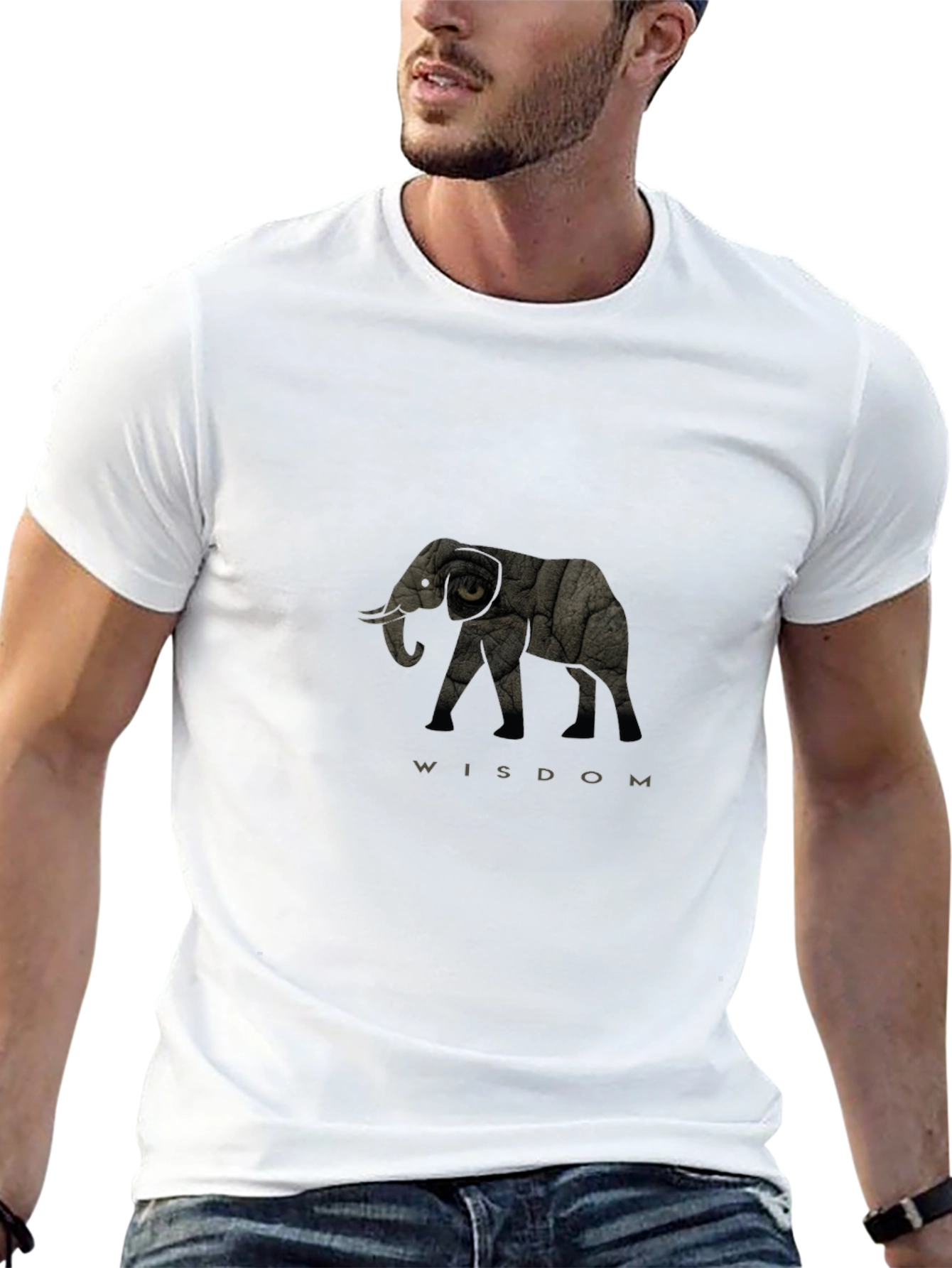 Elephant Wisdom Graphic Tee - Soft Cotton Blend