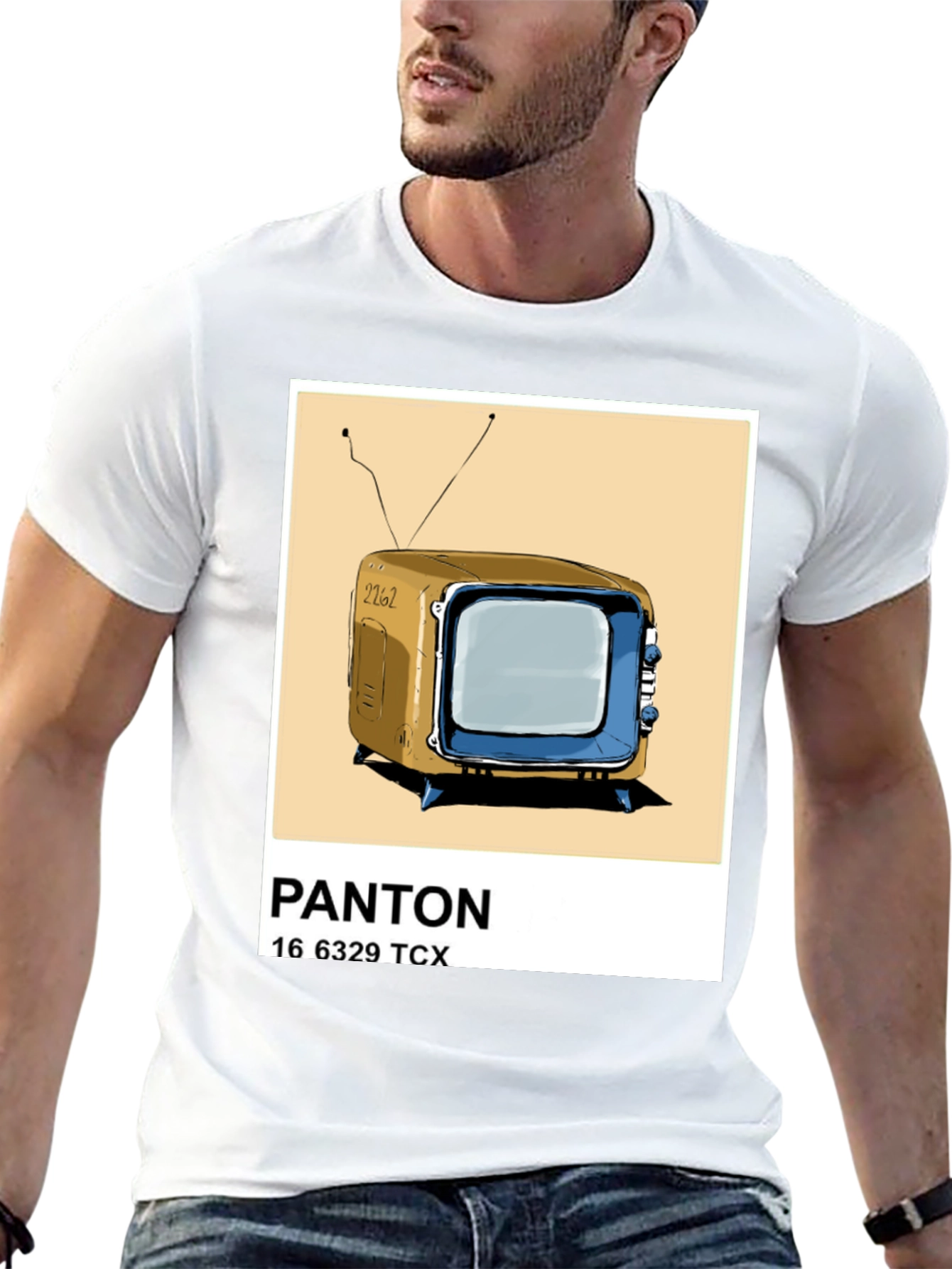 Retro TV Pantone T-Shirt - Nostalgic Style