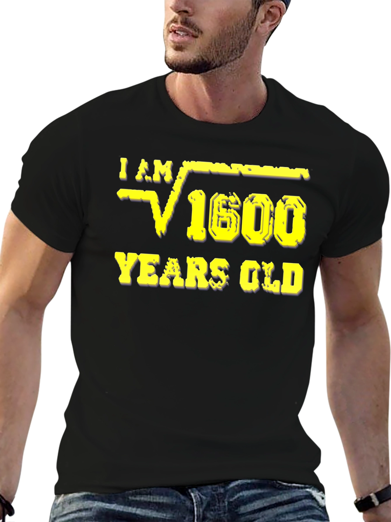 Funny Math Square Root 40 Years Old T-Shirt