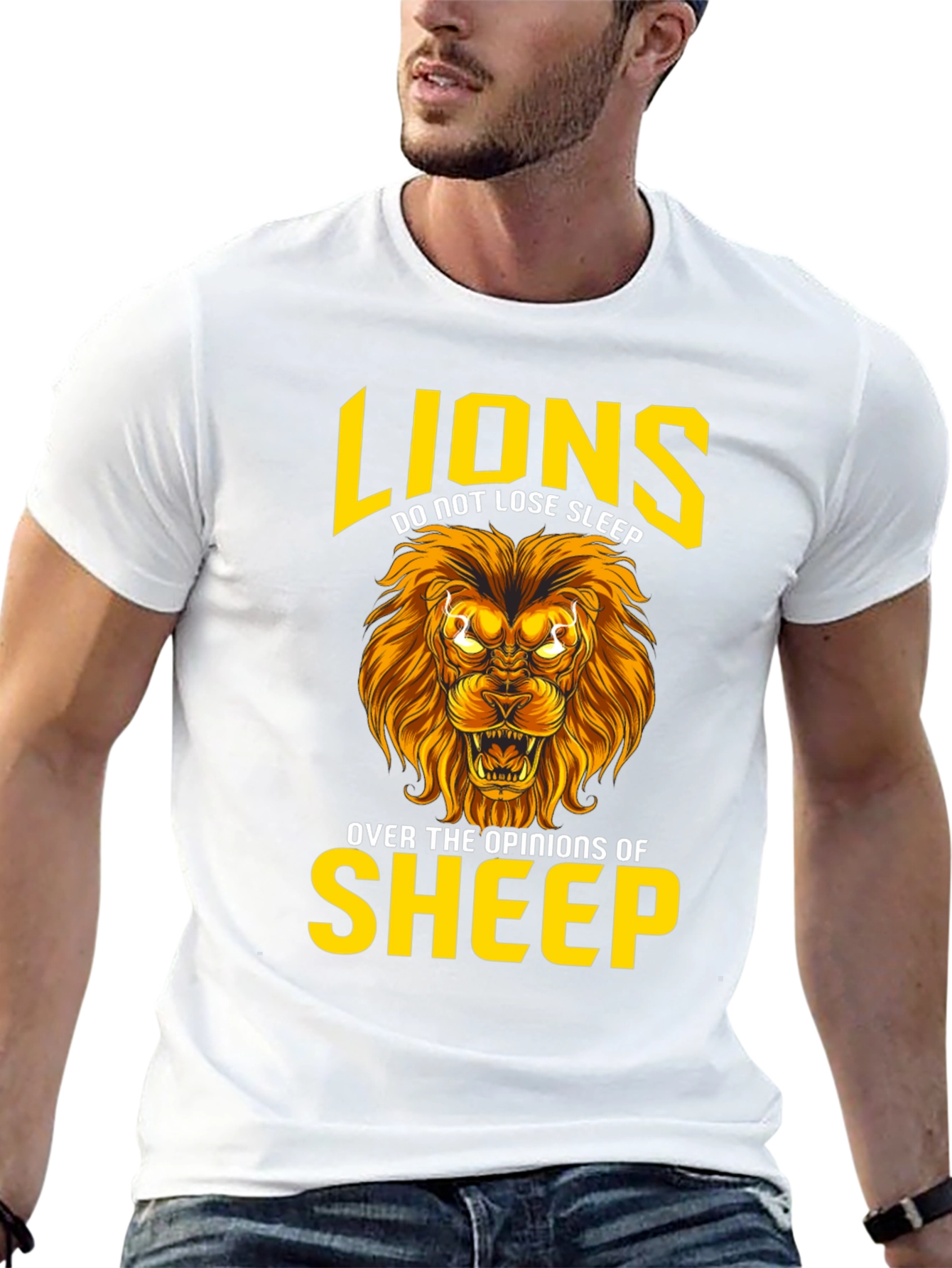 Lion T-Shirt: Lions Dont Lose Sleep Graphic Tee