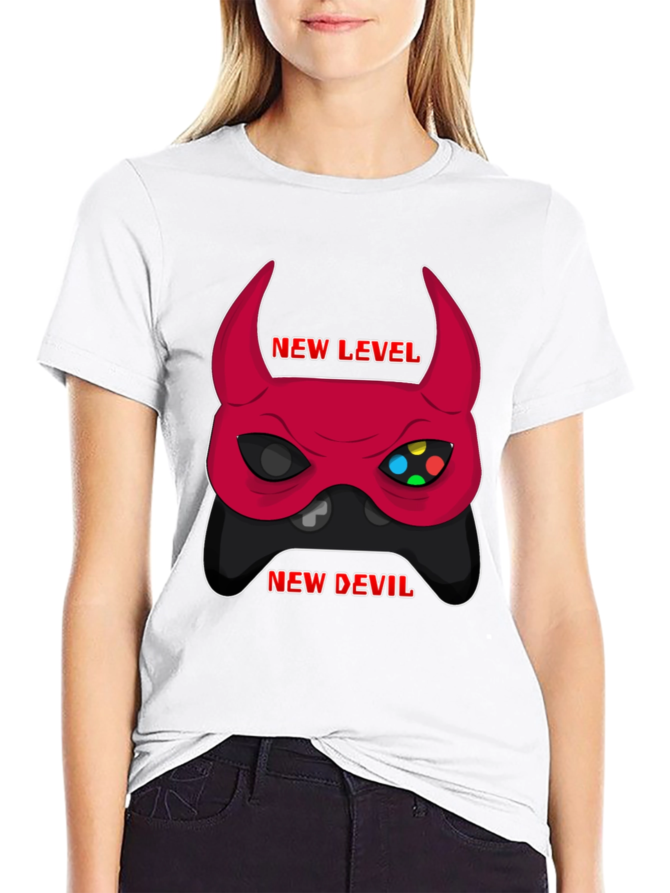 Gaming Devil T-Shirt: New Level New Devil