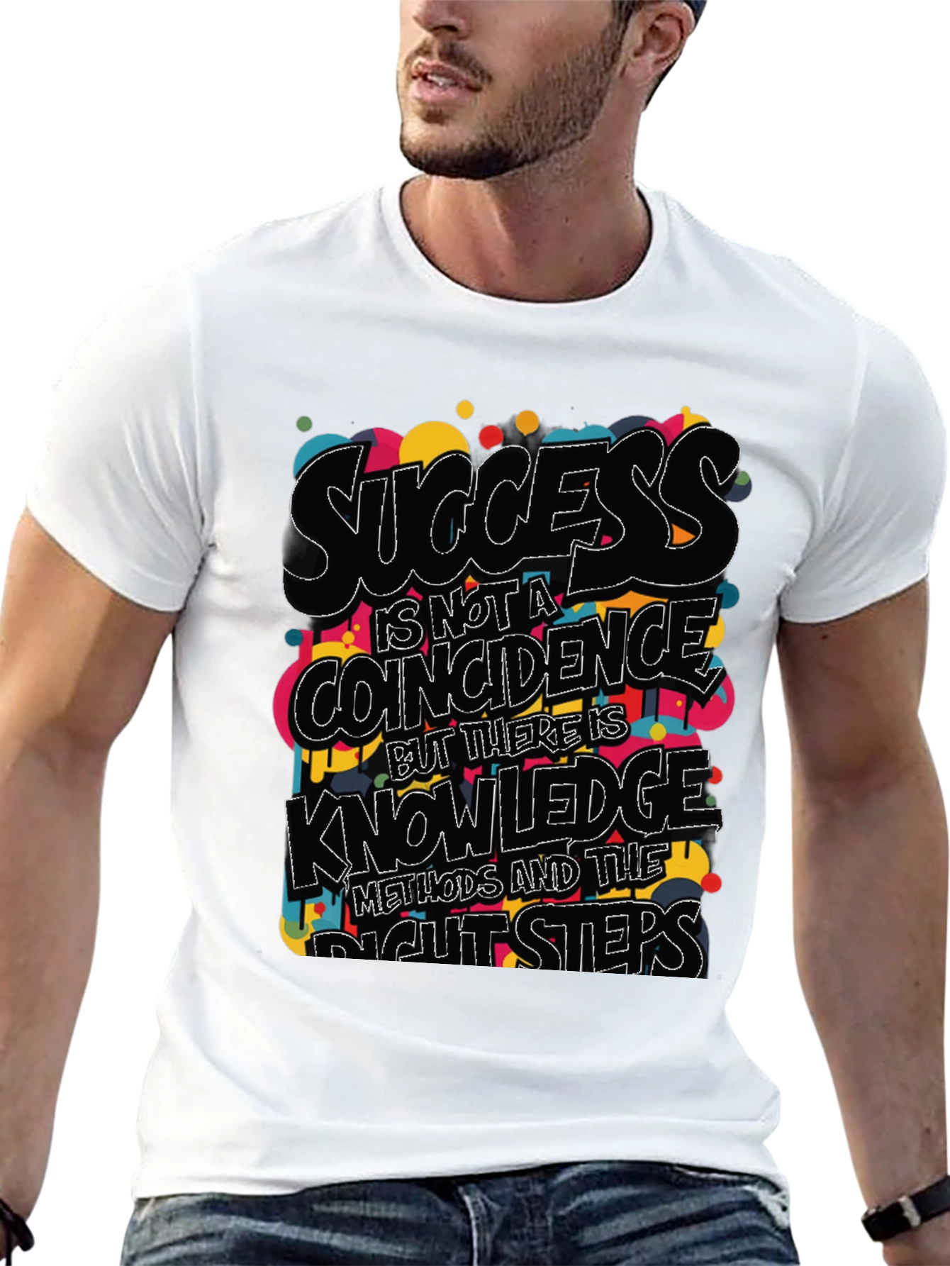 Success Knowledge Graphic Black T-Shirt
