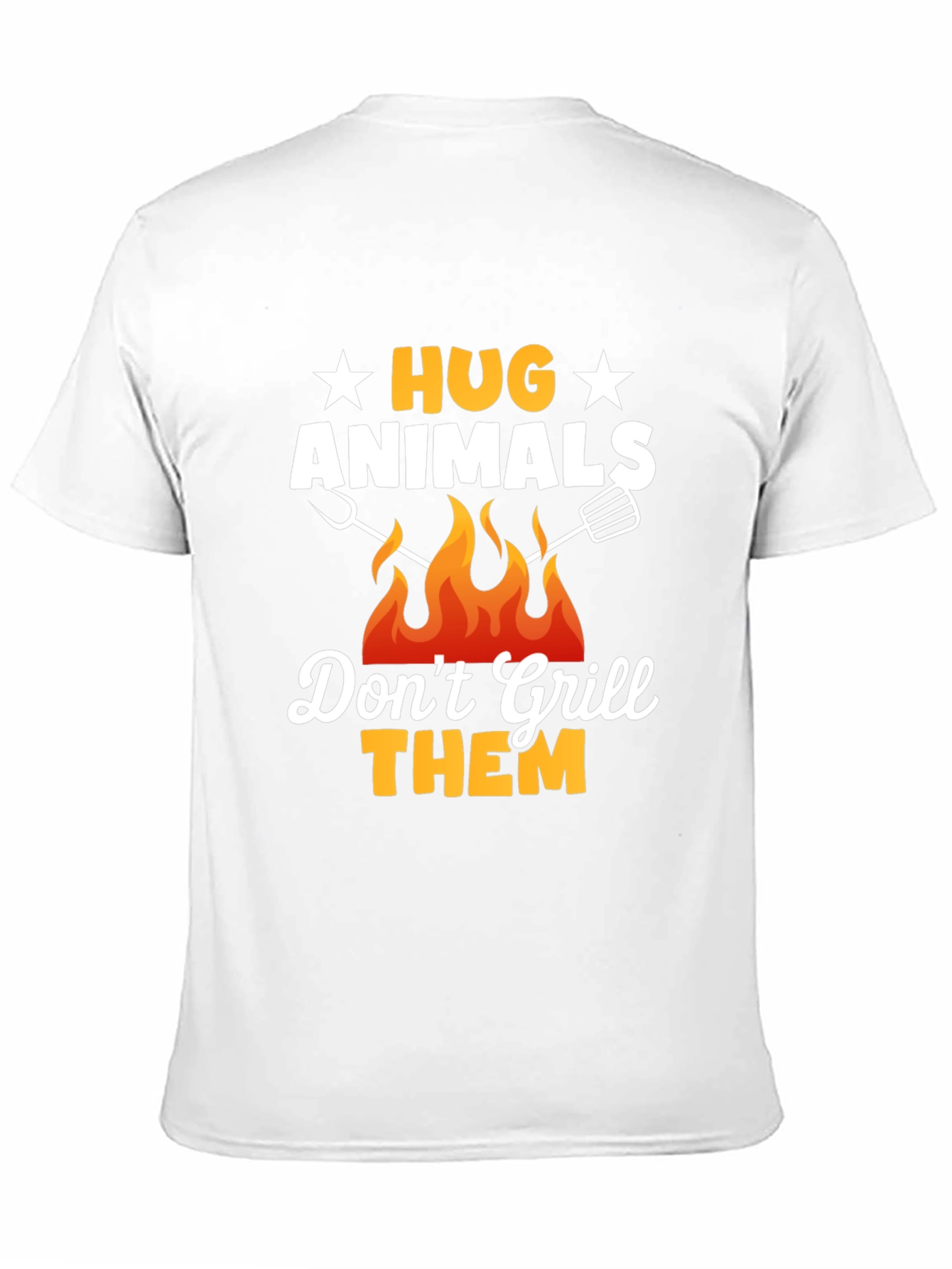 Hug Animals T-Shirt - Vegan BBQ Shirt