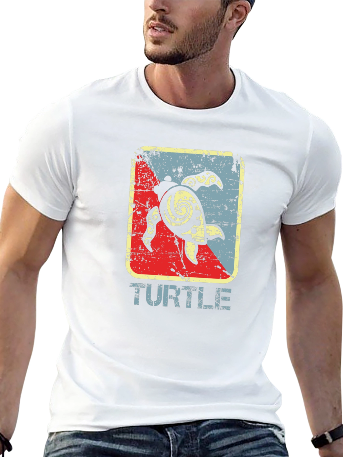 Retro Turtle Graphic T-Shirt
