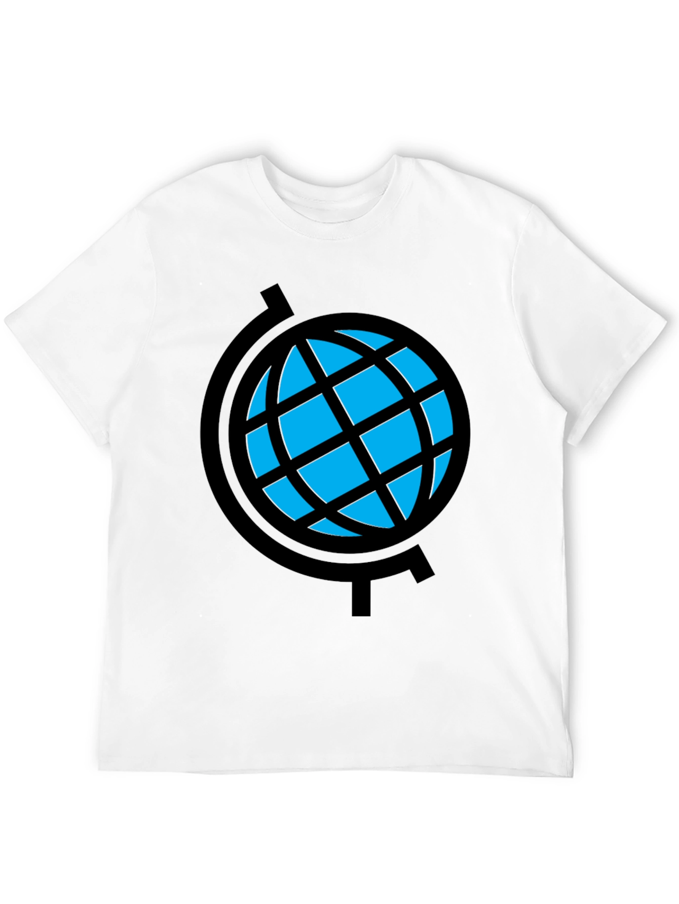 Globe Graphic Tee - Modern Black T-Shirt