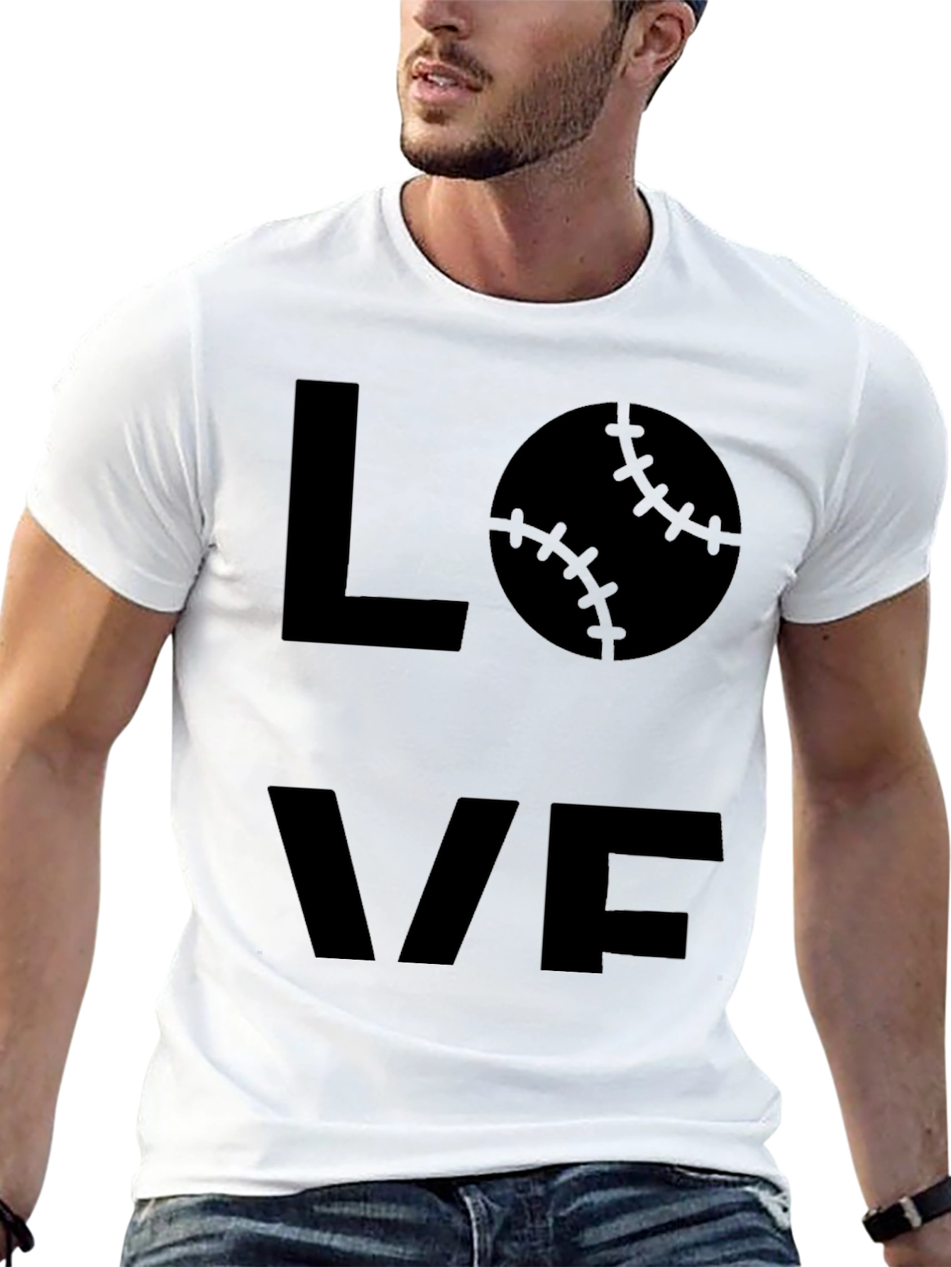 Love Baseball Black T-Shirt
