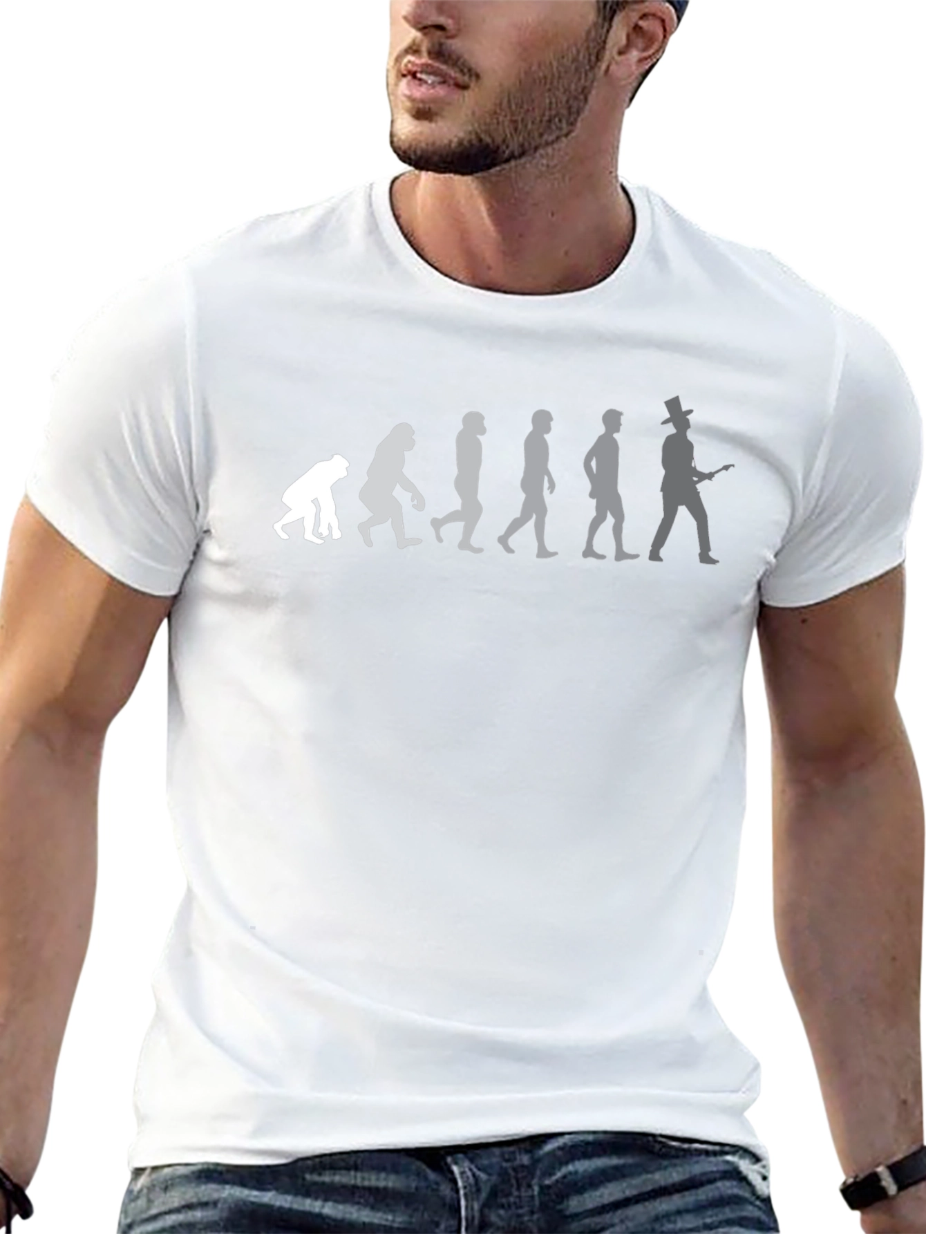Evolution of a Guitarist Graphic Tee