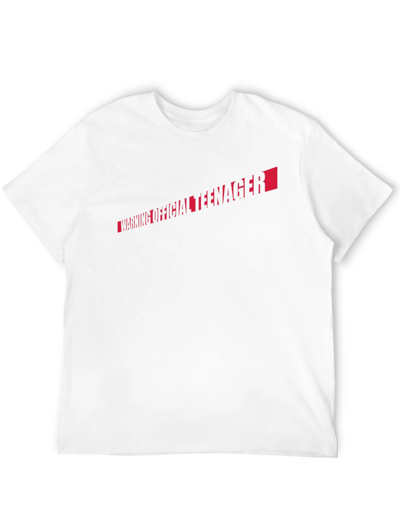 Warning Official Teenager Black T-Shirt