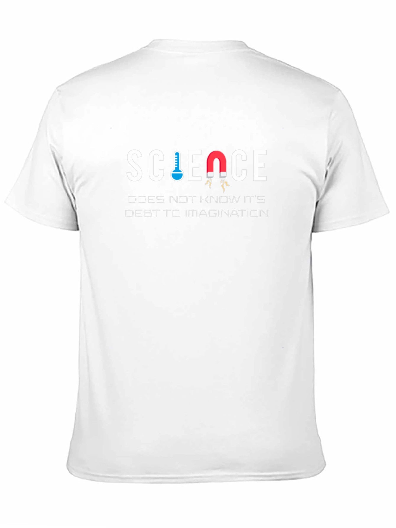 Science Imagination Mens Black Graphic T-Shirt