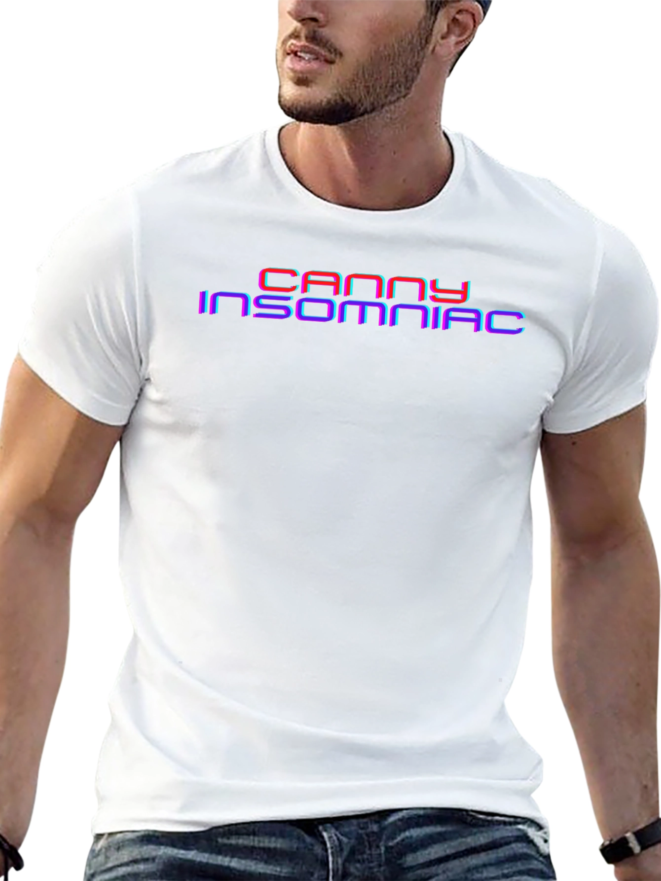 Canny Insomniac Graphic Tee - Black Cotton Blend Shirt