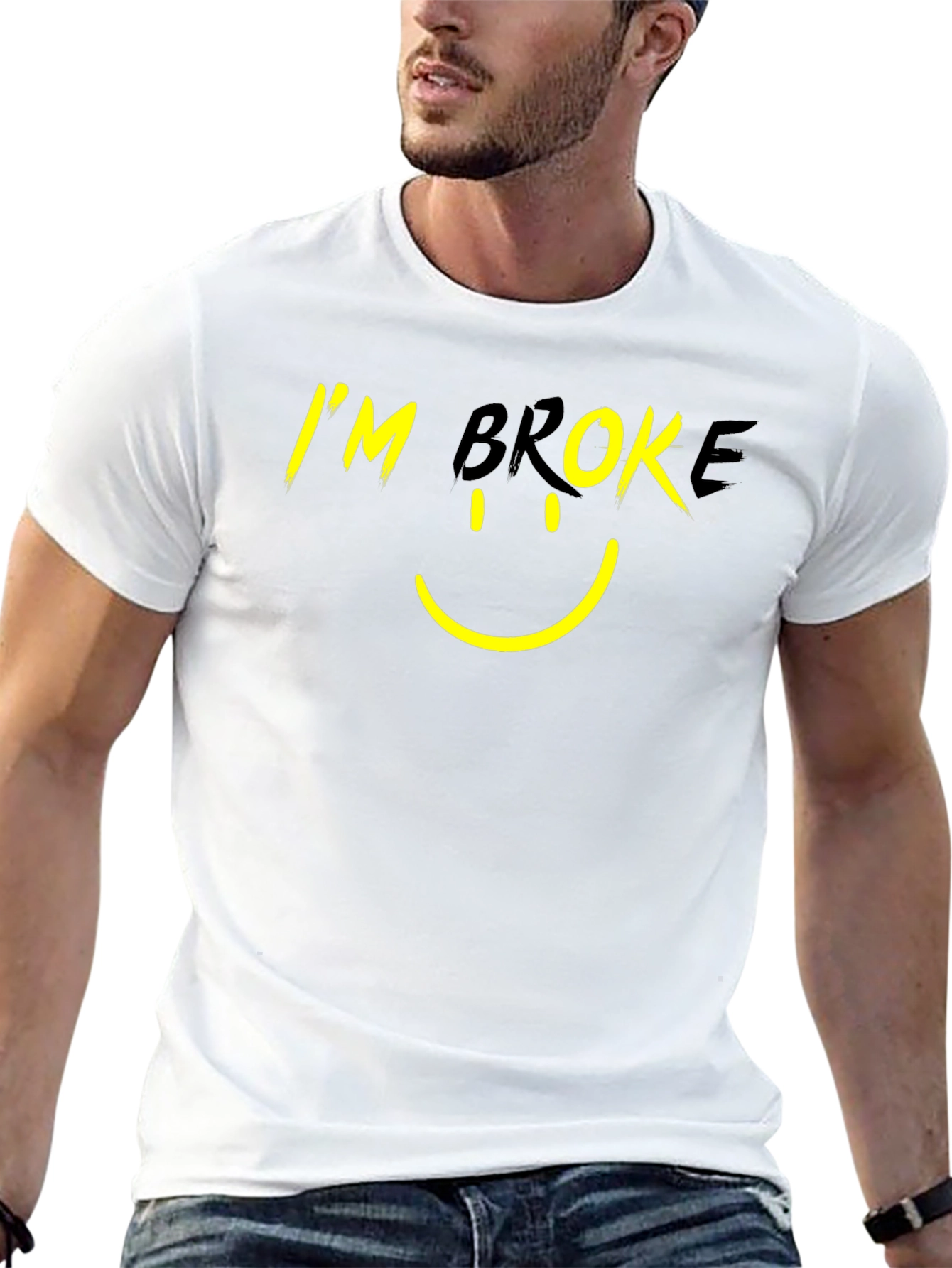 Im Broke Graphic Tee - Funny T-Shirt