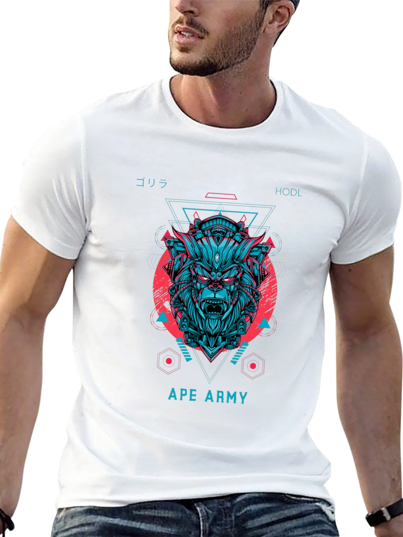 Ape Army Graphic Tee - HODL Gorilla T-Shirt