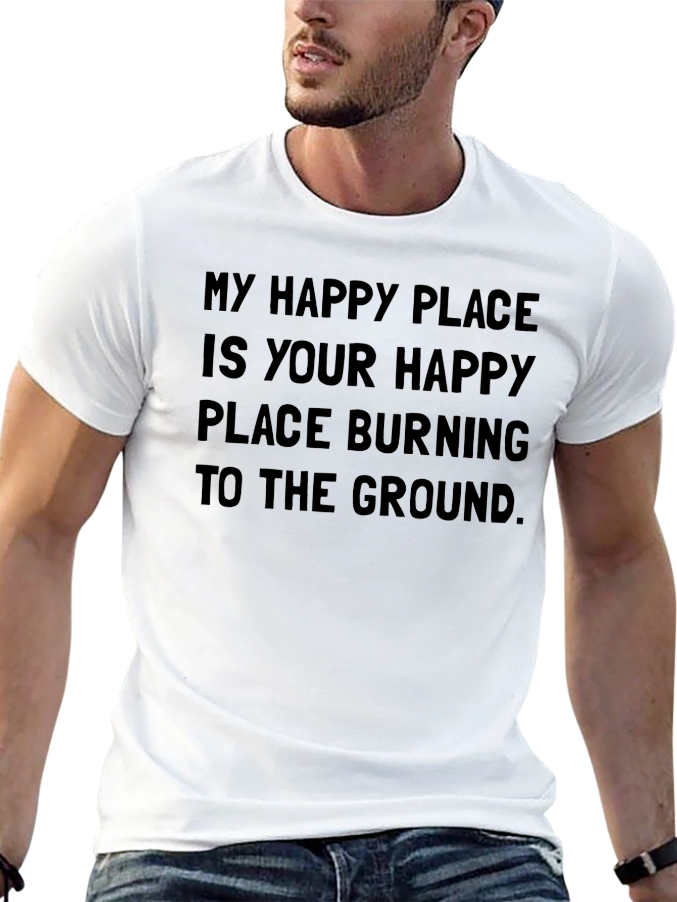 My Happy Place Burning T-Shirt