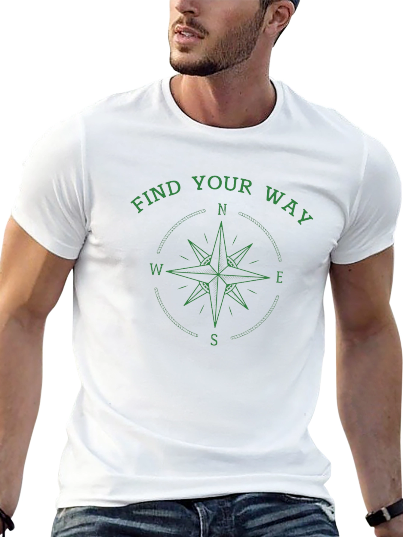 Find Your Way Compass Graphic T-Shirt
