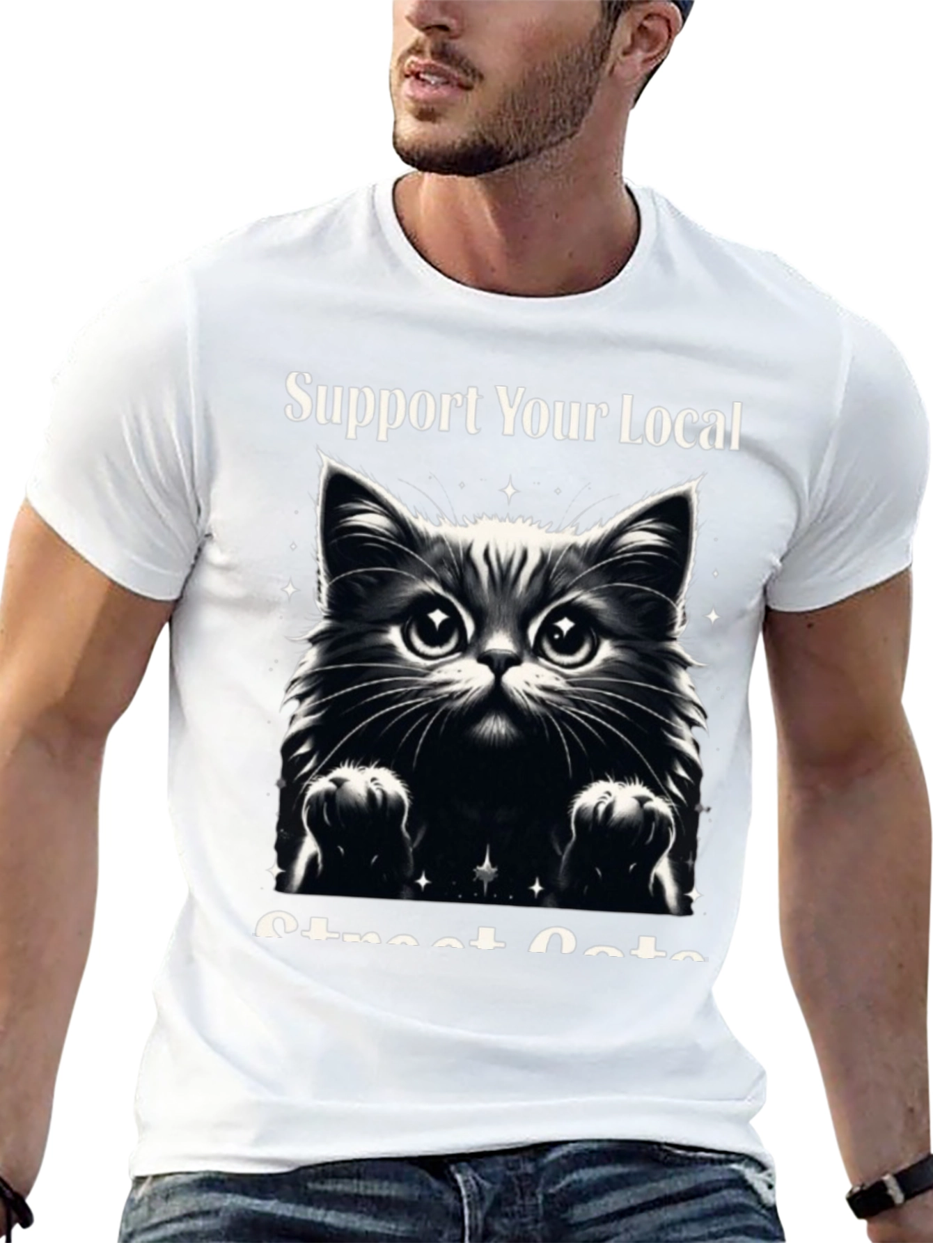 Support Your Local Street Cats Graphic Tee