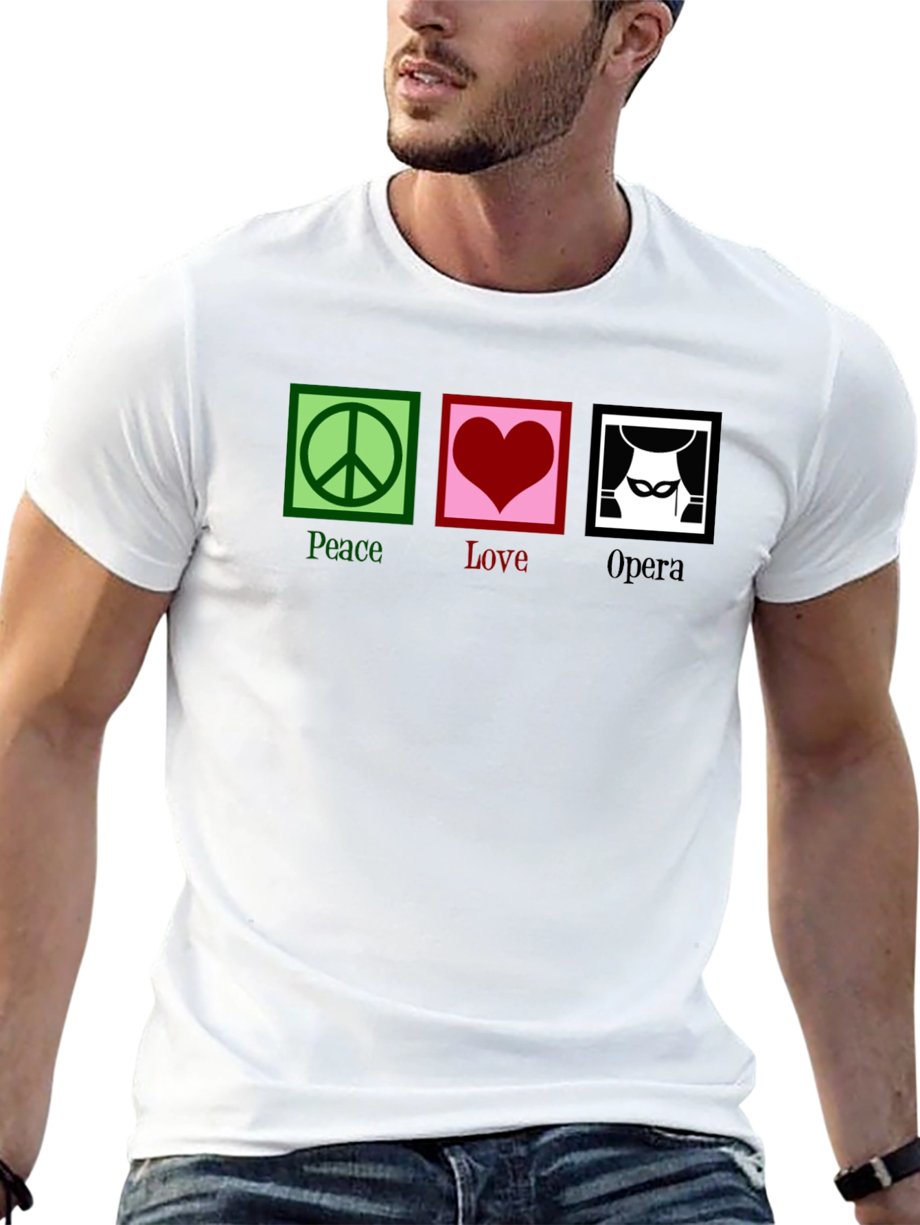 Peace Love Opera Graphic T-Shirt