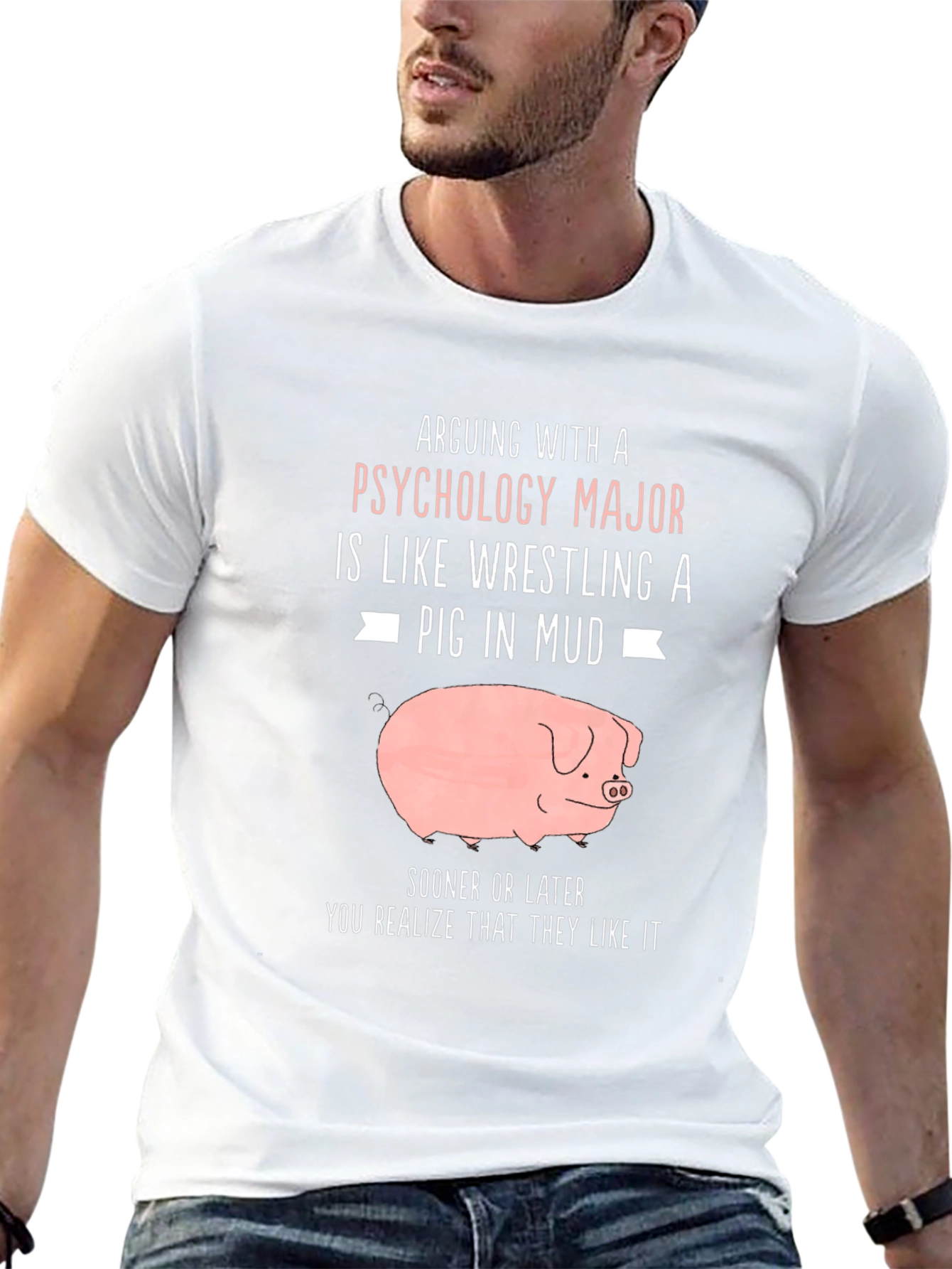 Psychology Major Pig T-Shirt - Arguing Fun!