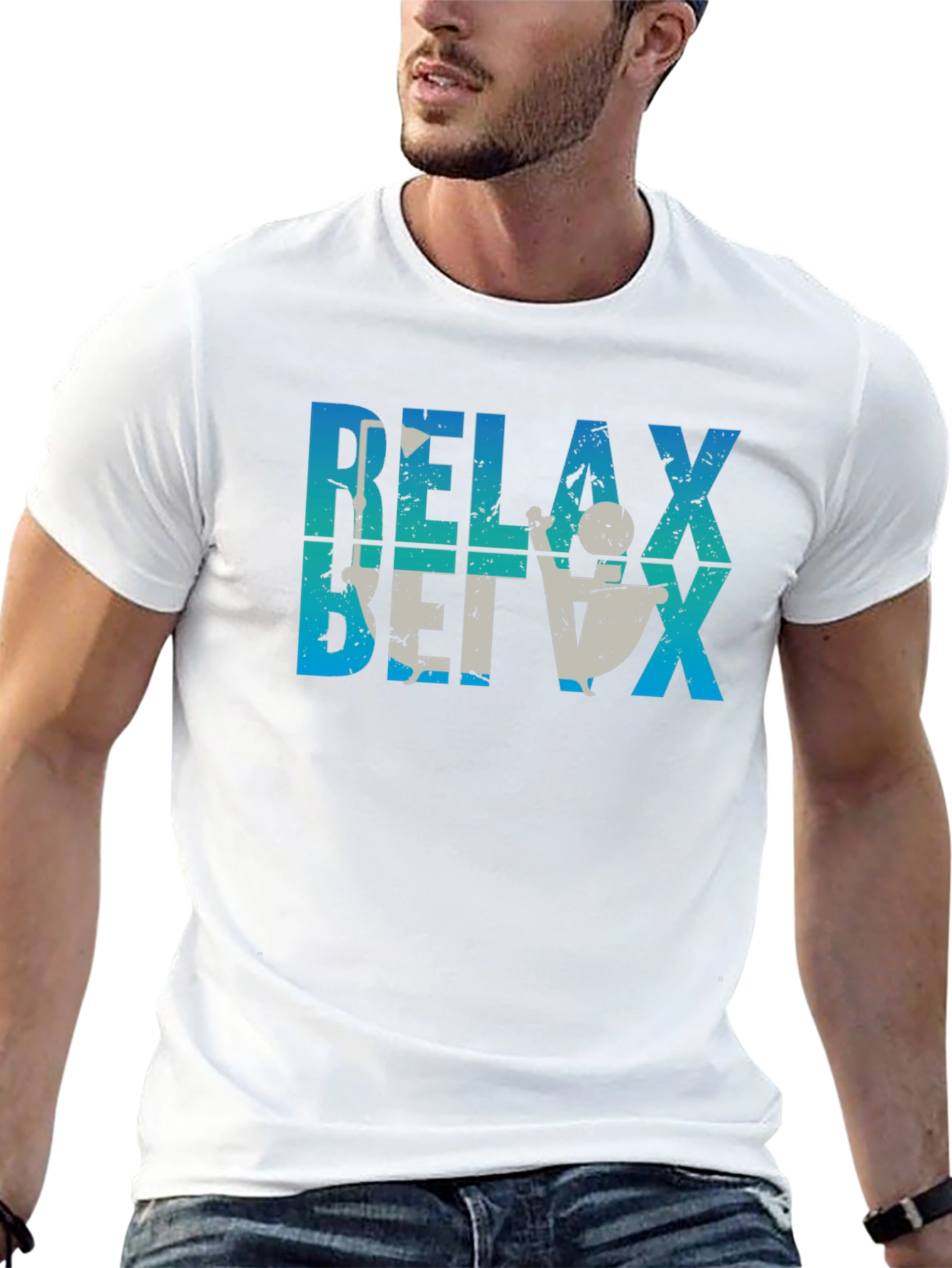 Relax T-Shirt Fun Tee Casual Wear Relaxing Theme Shirt