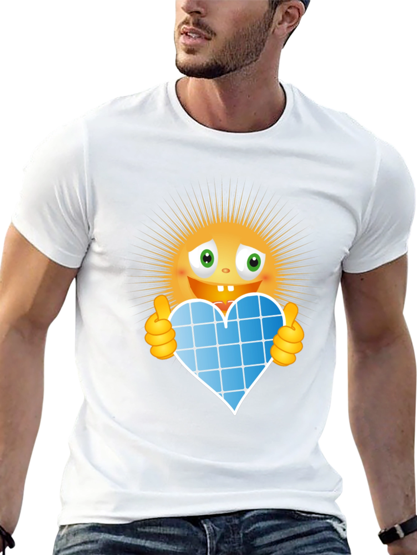 Eco-Friendly Solar Heart Graphic Tee