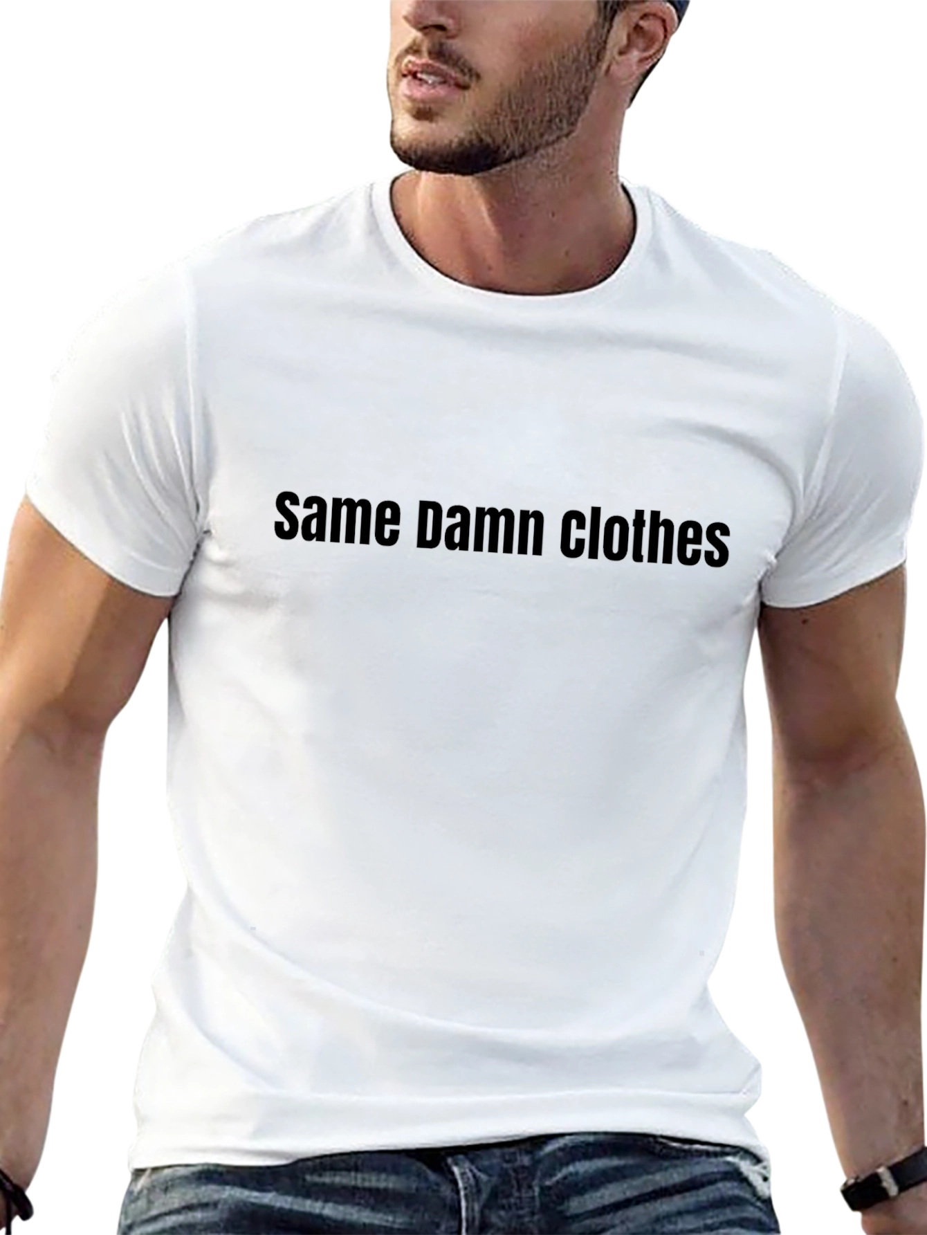 Same Damn Clothes Graphic Tee - Mens Black T-Shirt